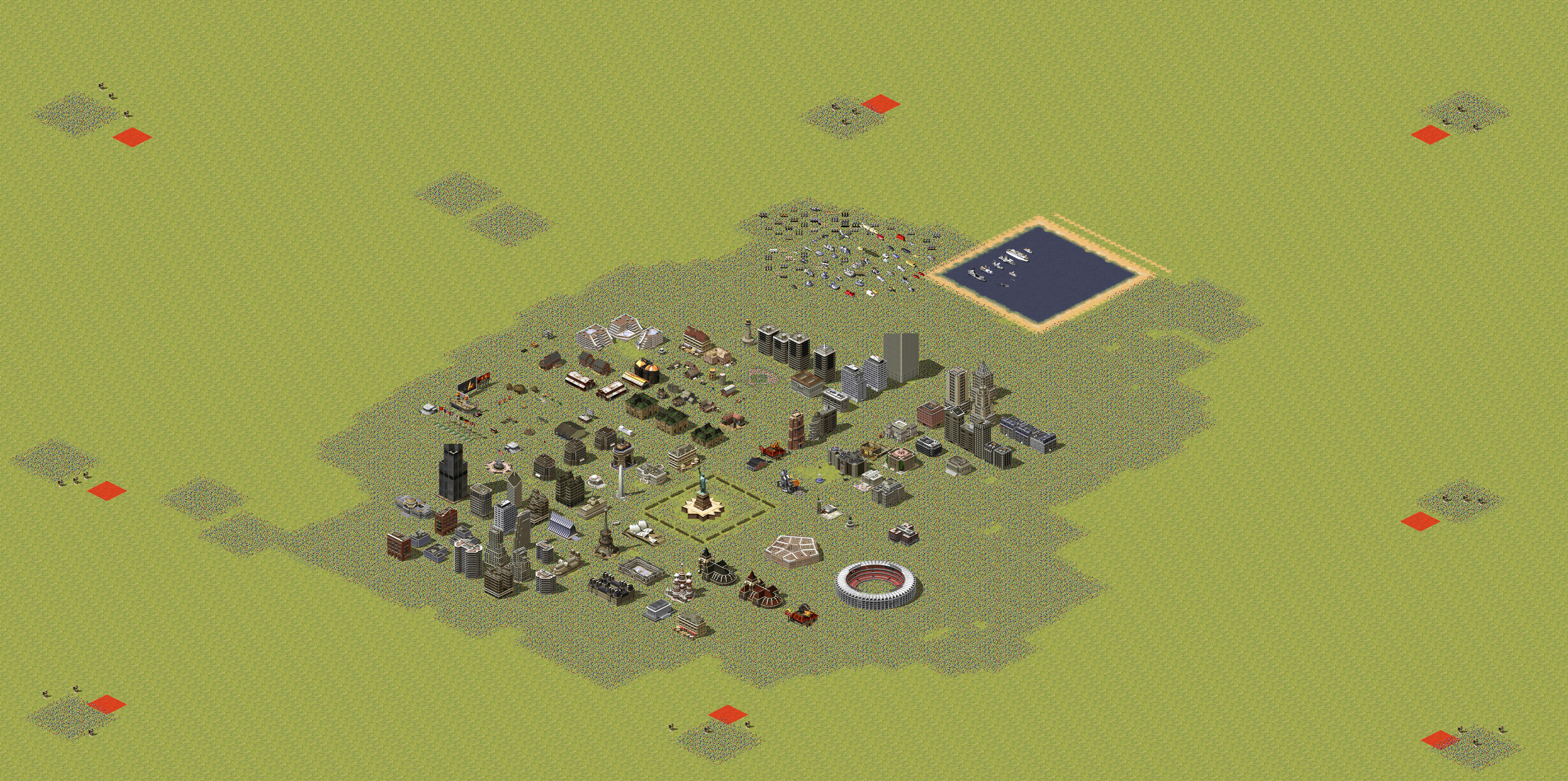 Rendered map: Tourist Resort