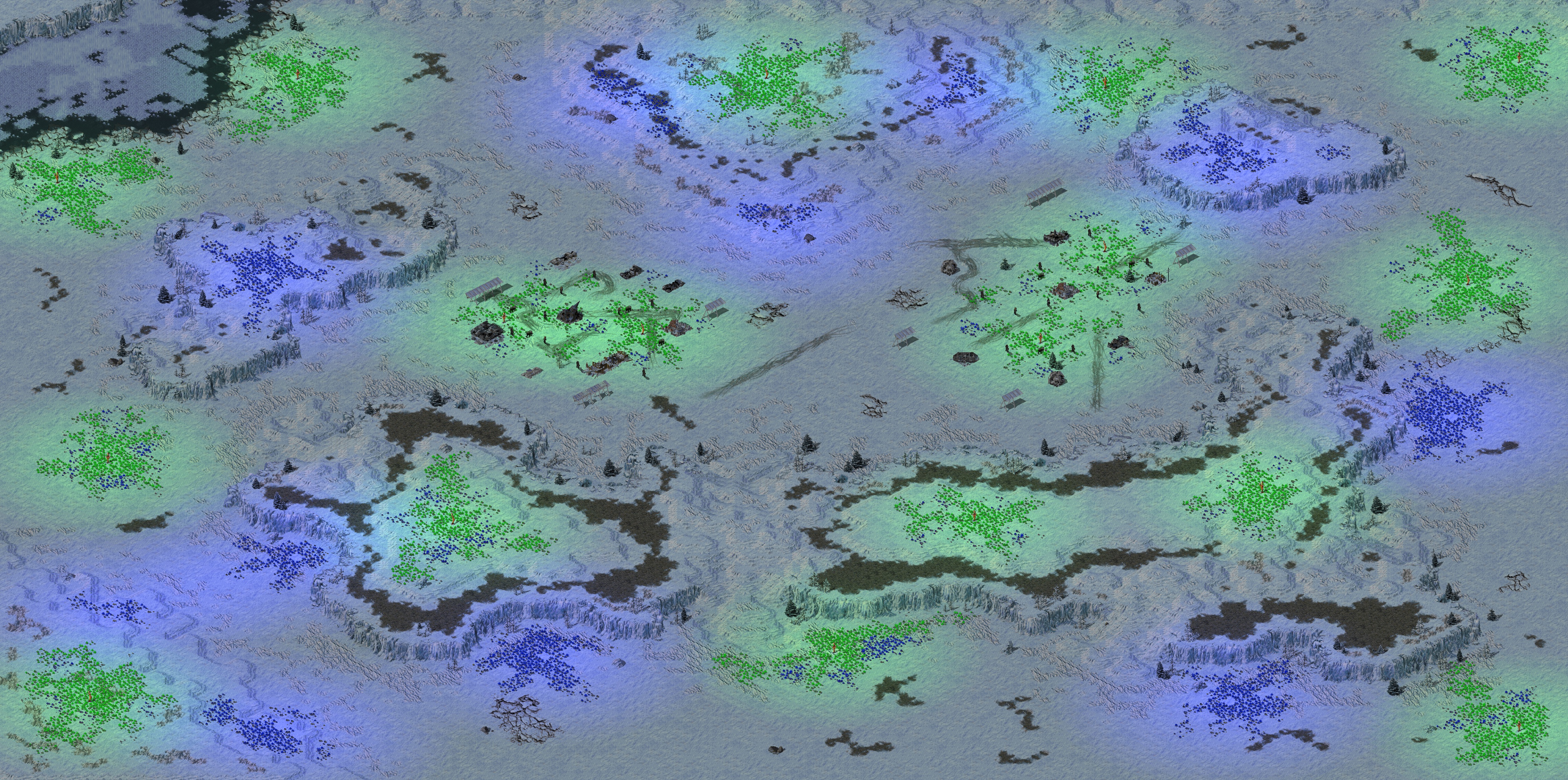 Rendered map: No where to run