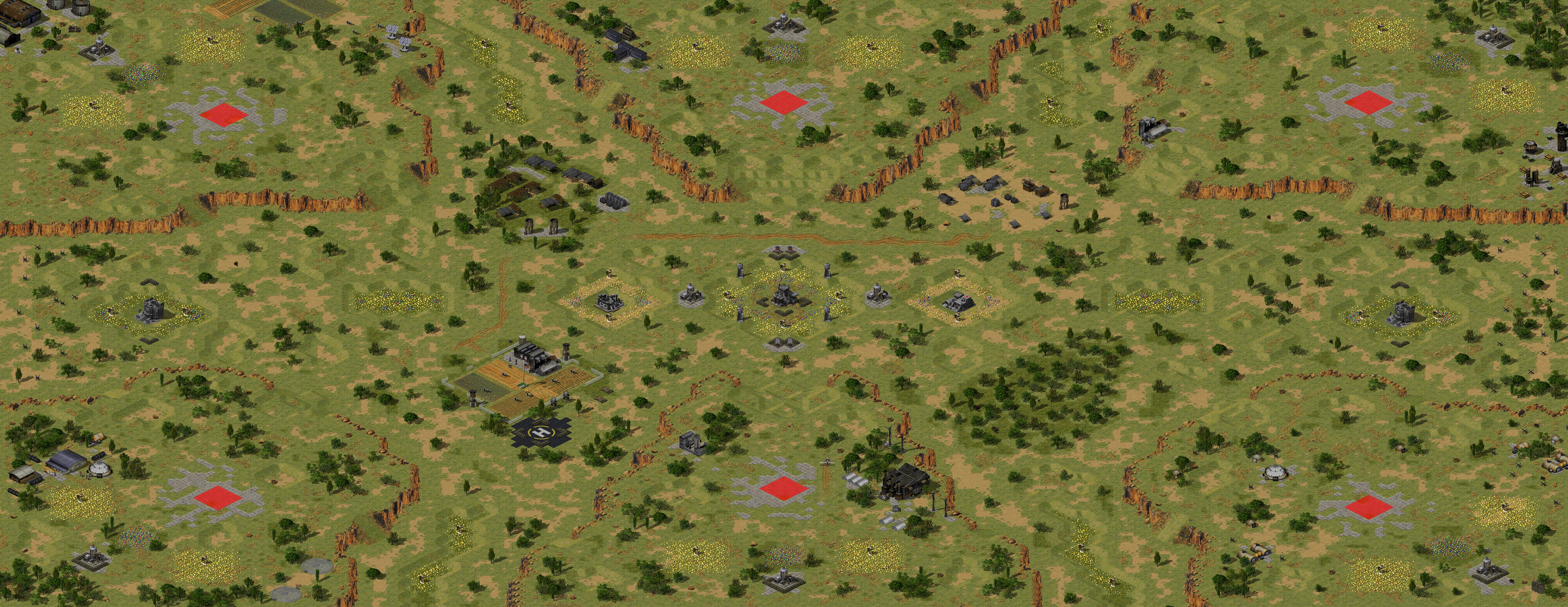 Rendered map: Alert Status Red