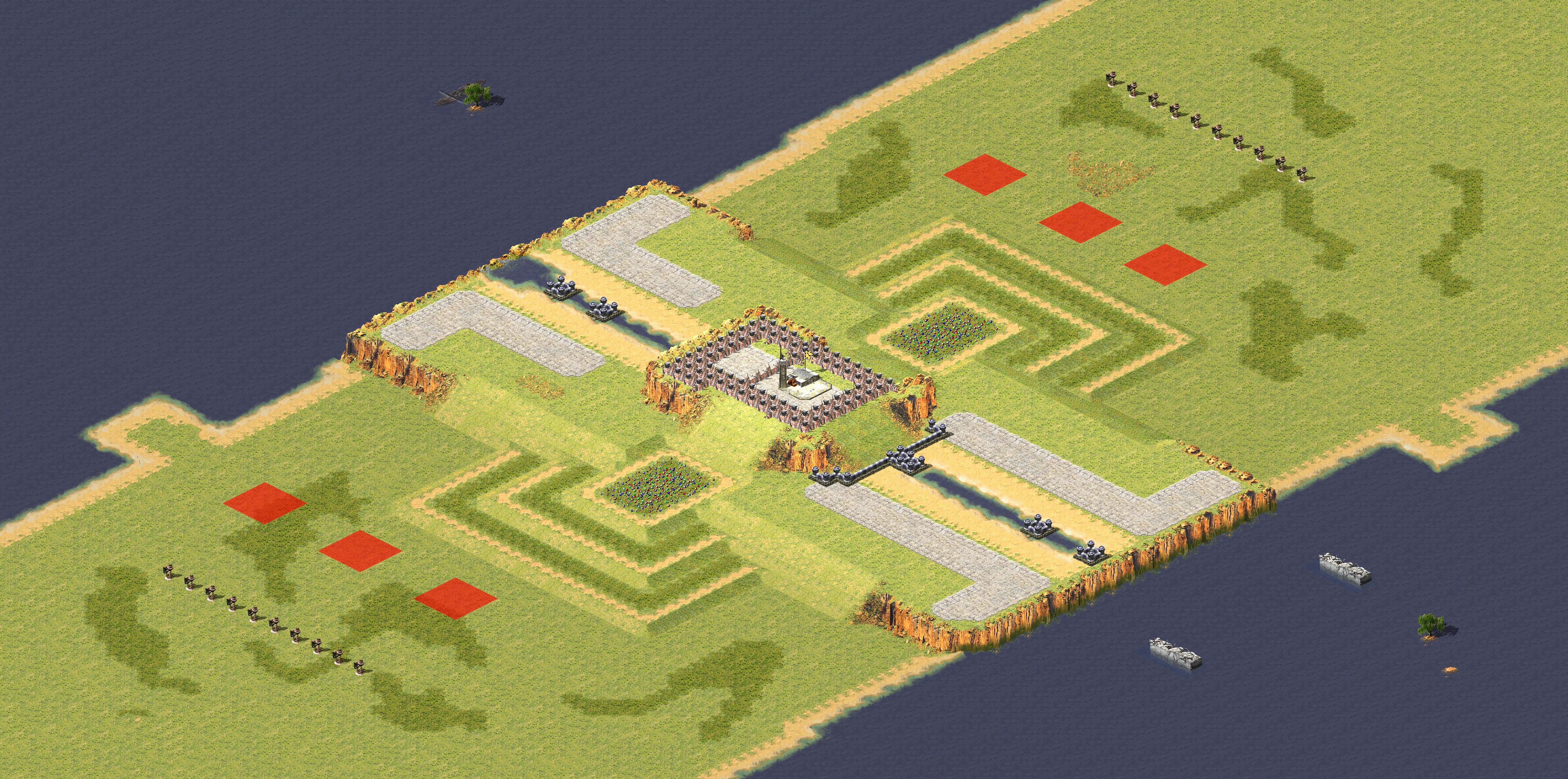 Rendered map: Oil Farm 3v3