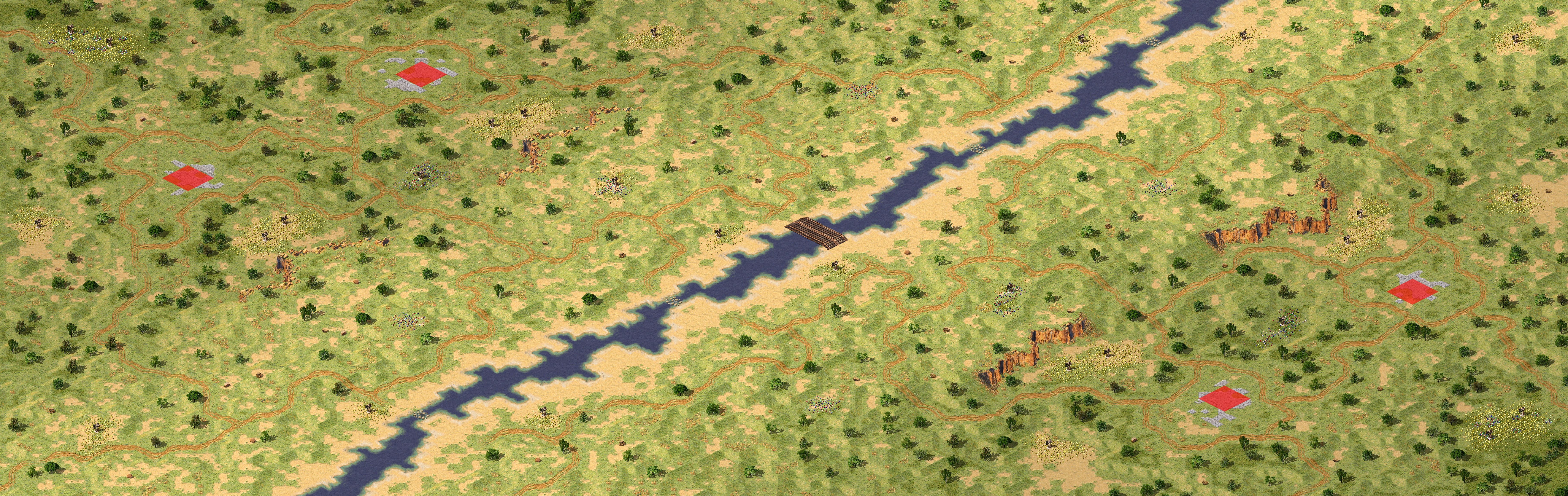 Rendered map: Upriver