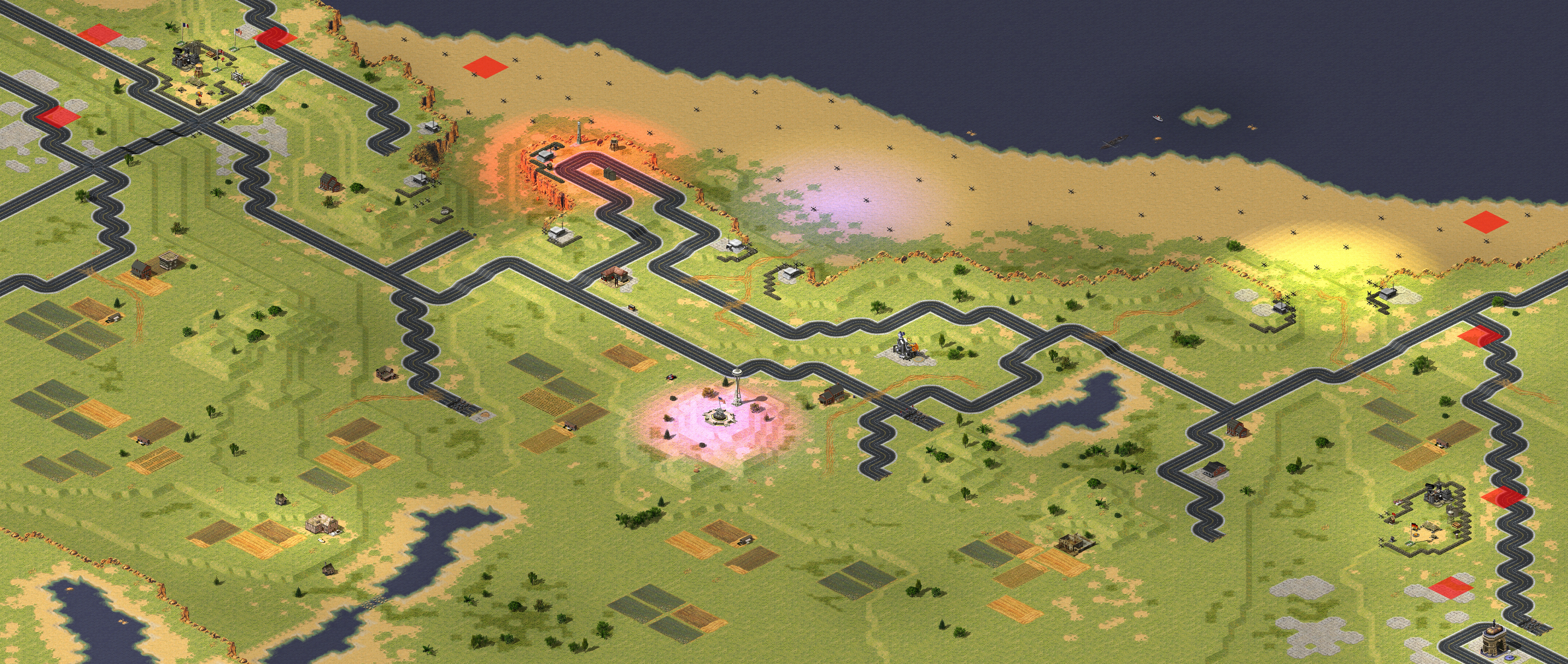 Rendered map: Omaha Beach Tank Battle