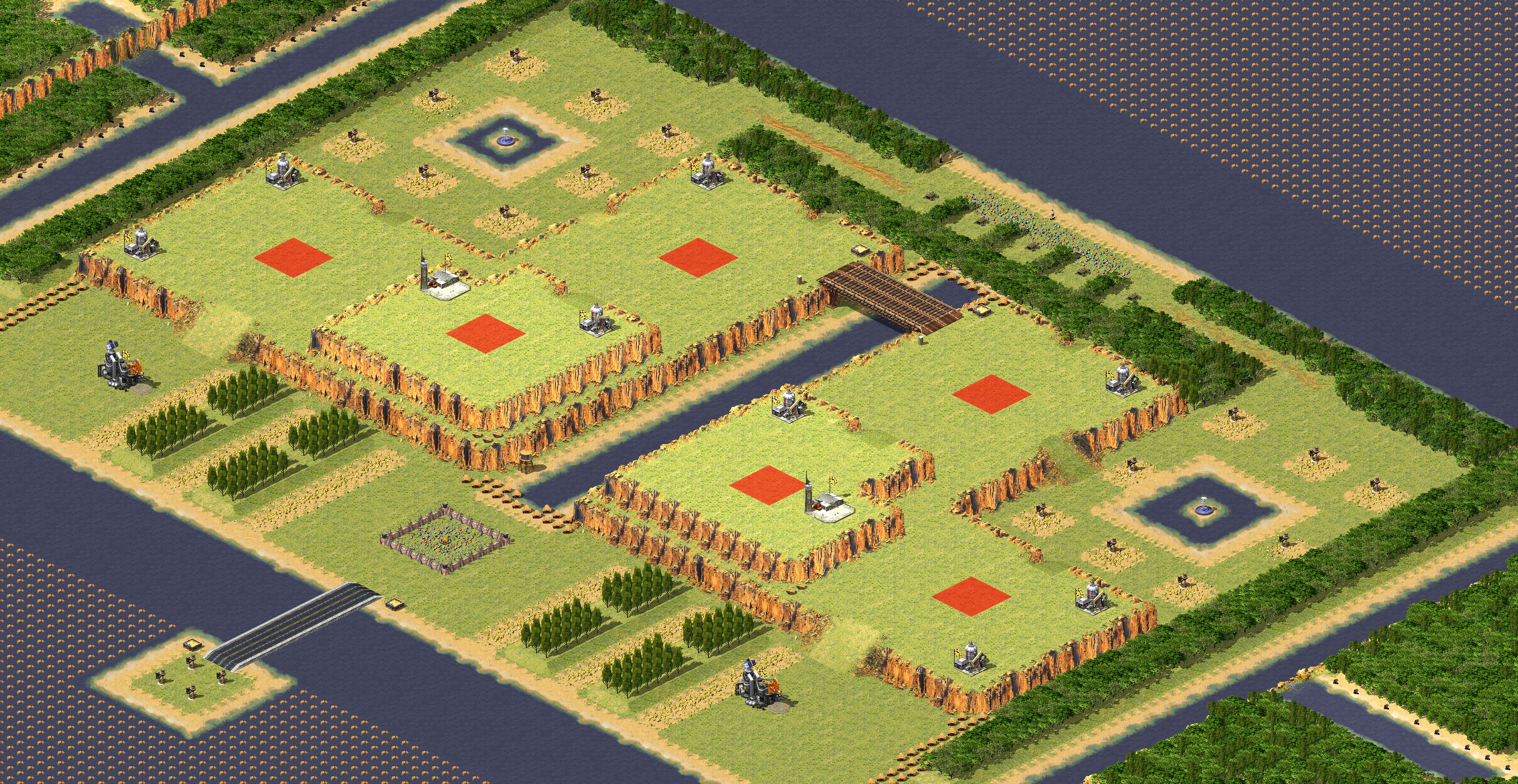 Rendered map: Neighbor Castle 3v3
