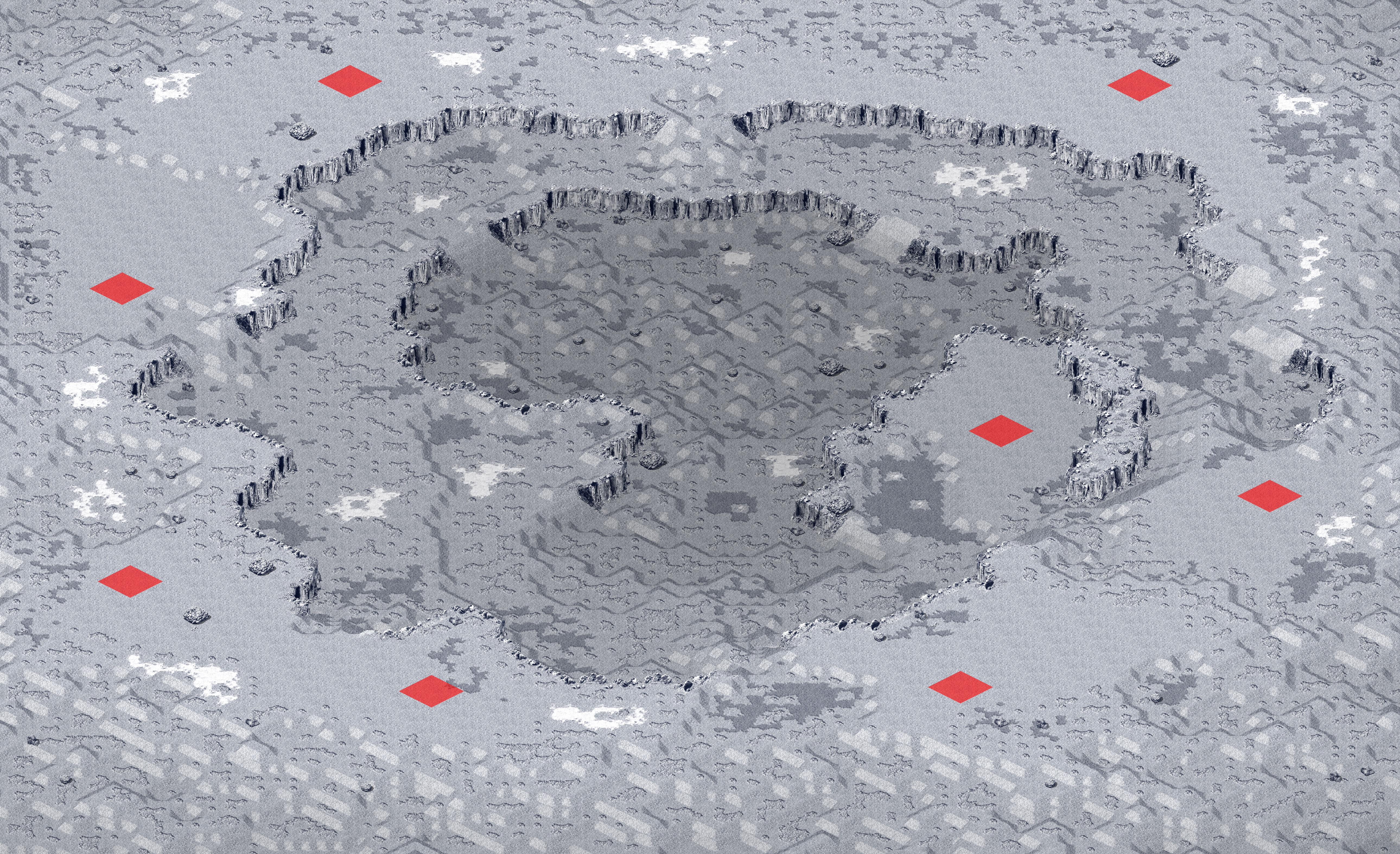 Rendered map: Lunar Crater