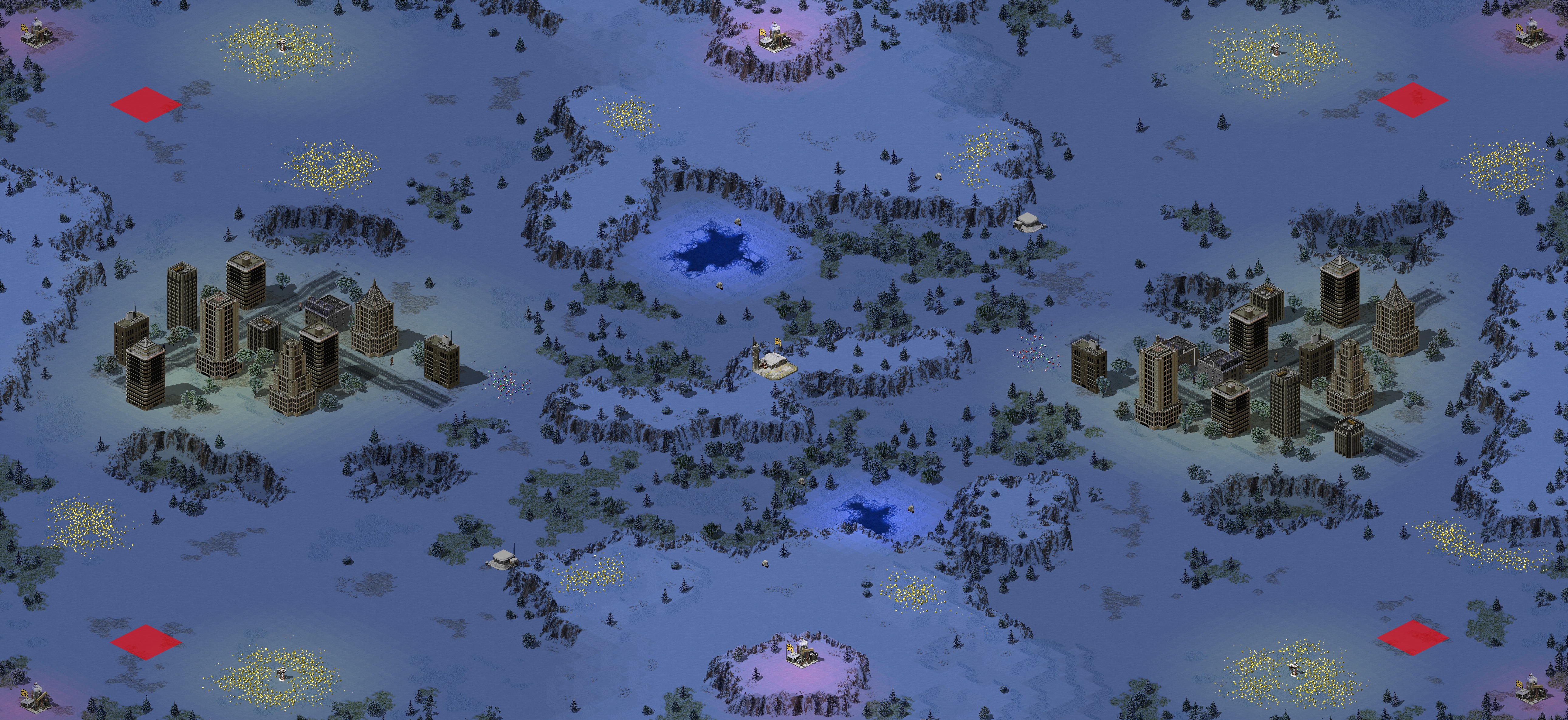 Rendered map: Polar Lights (4 player)