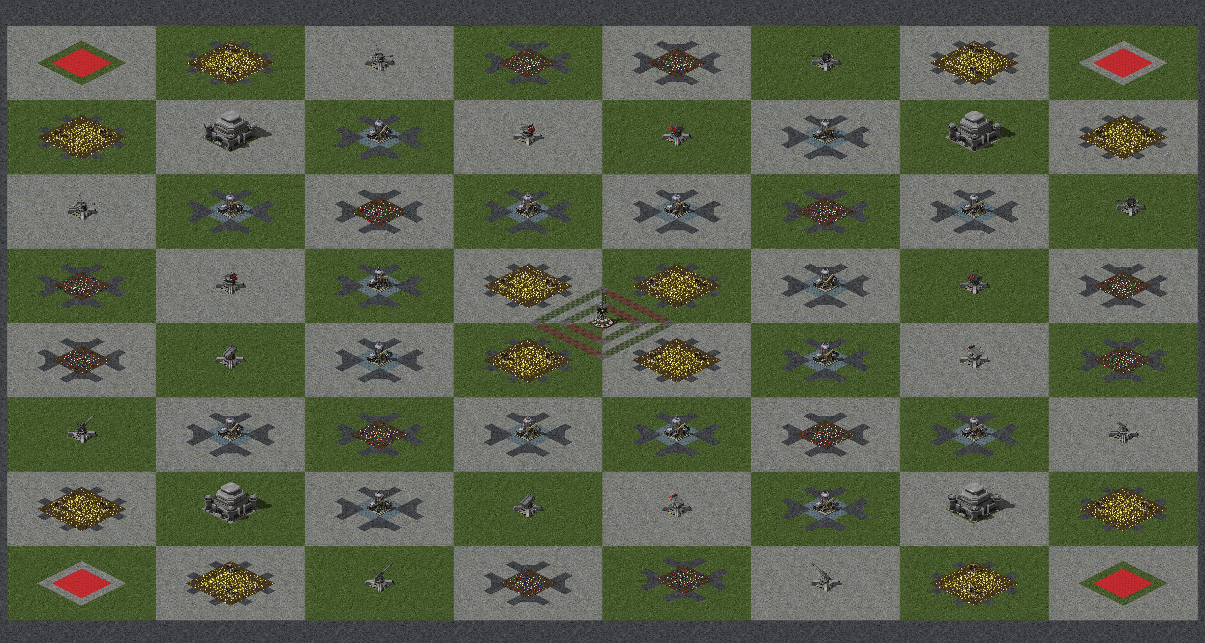 Rendered map: Chessboard