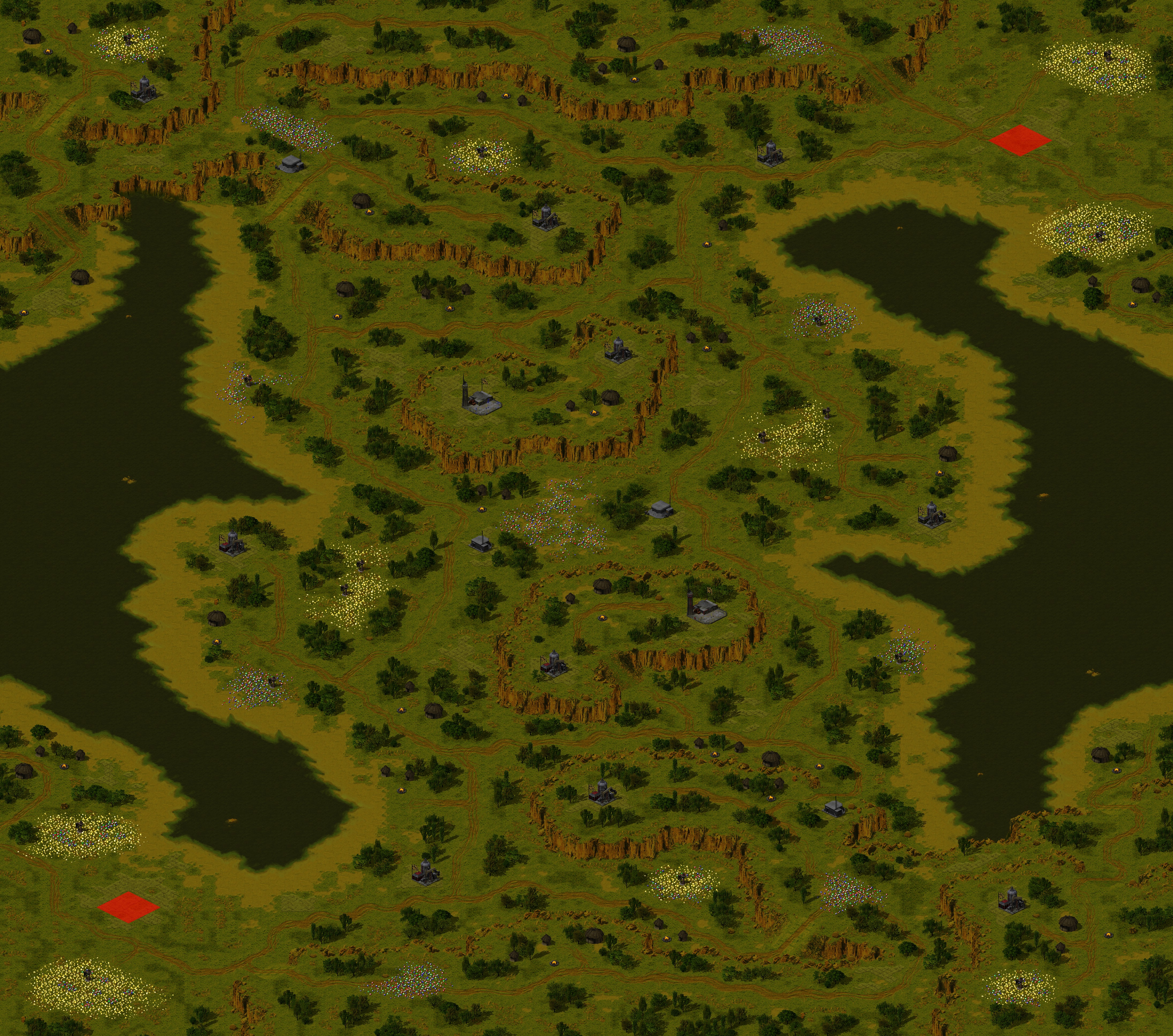 Rendered map: Canals of Carnage - Land Grab