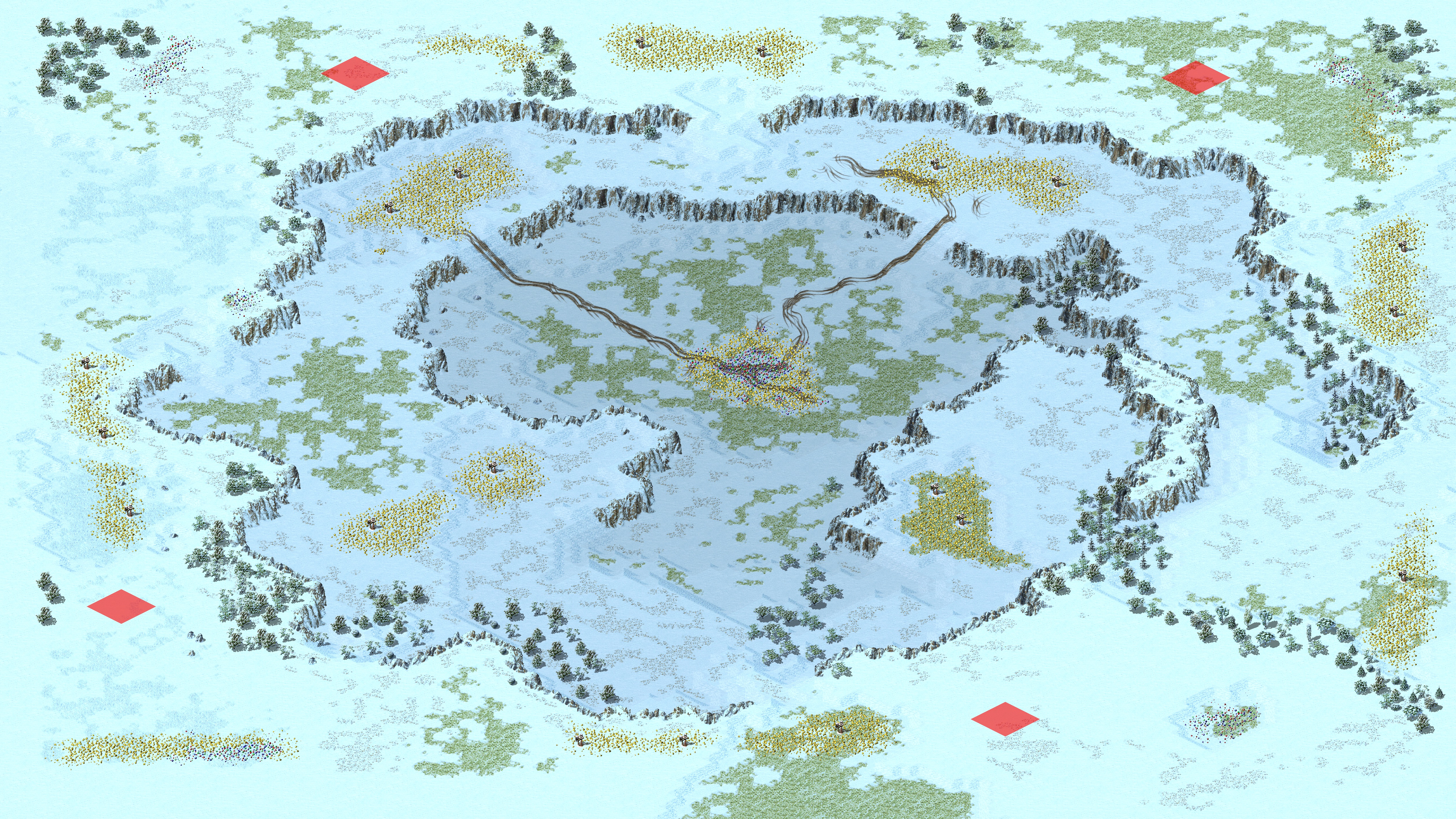 Rendered map: 冰天雪地封神赛版[对战]