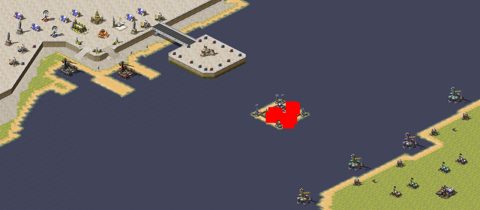 Rendered preview of 3 Soviet vs 5 Allied (Naval)