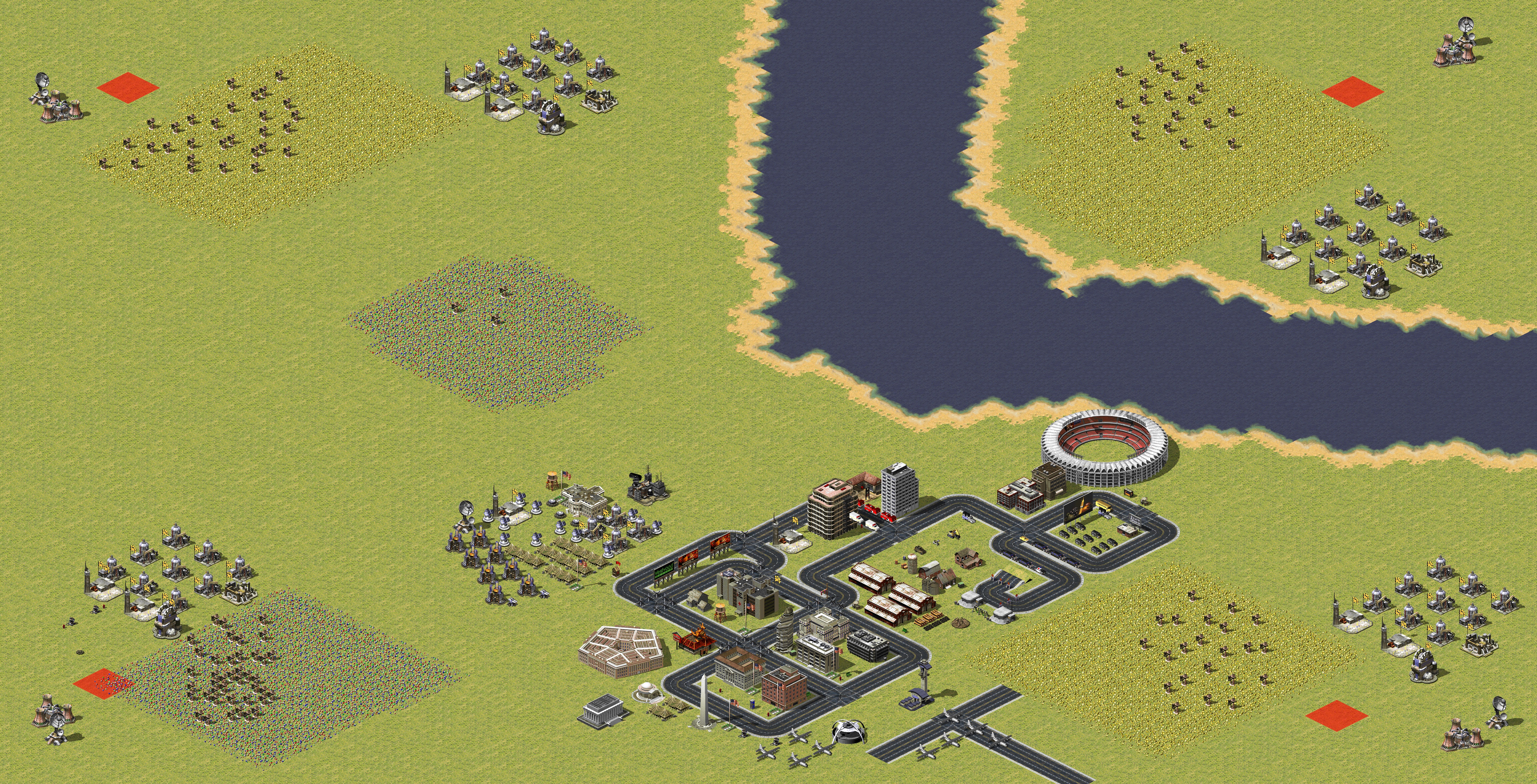 Rendered map: DC just the beginning