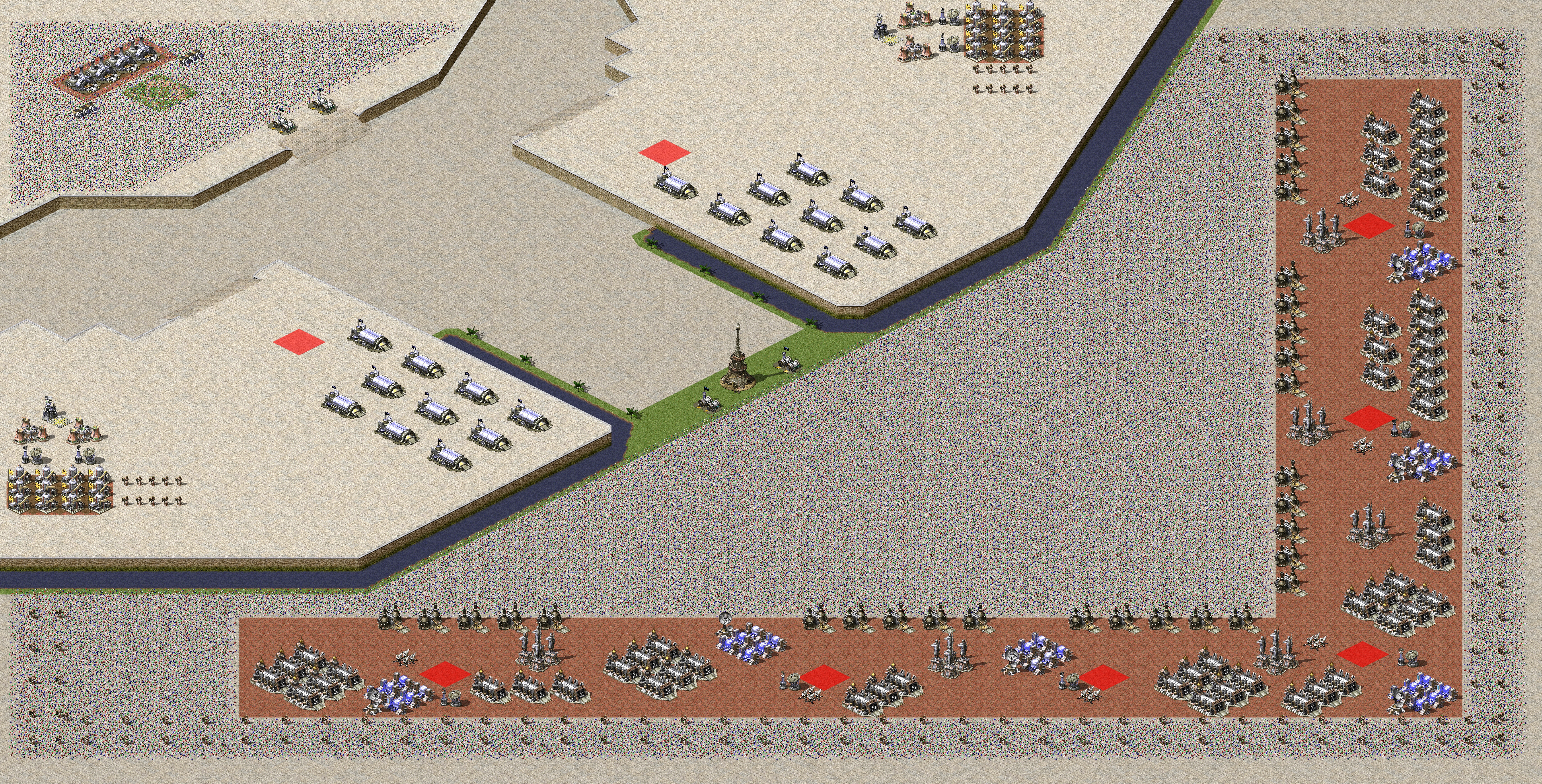 Rendered map: 2 French 6 Yuri Tower (Siege)