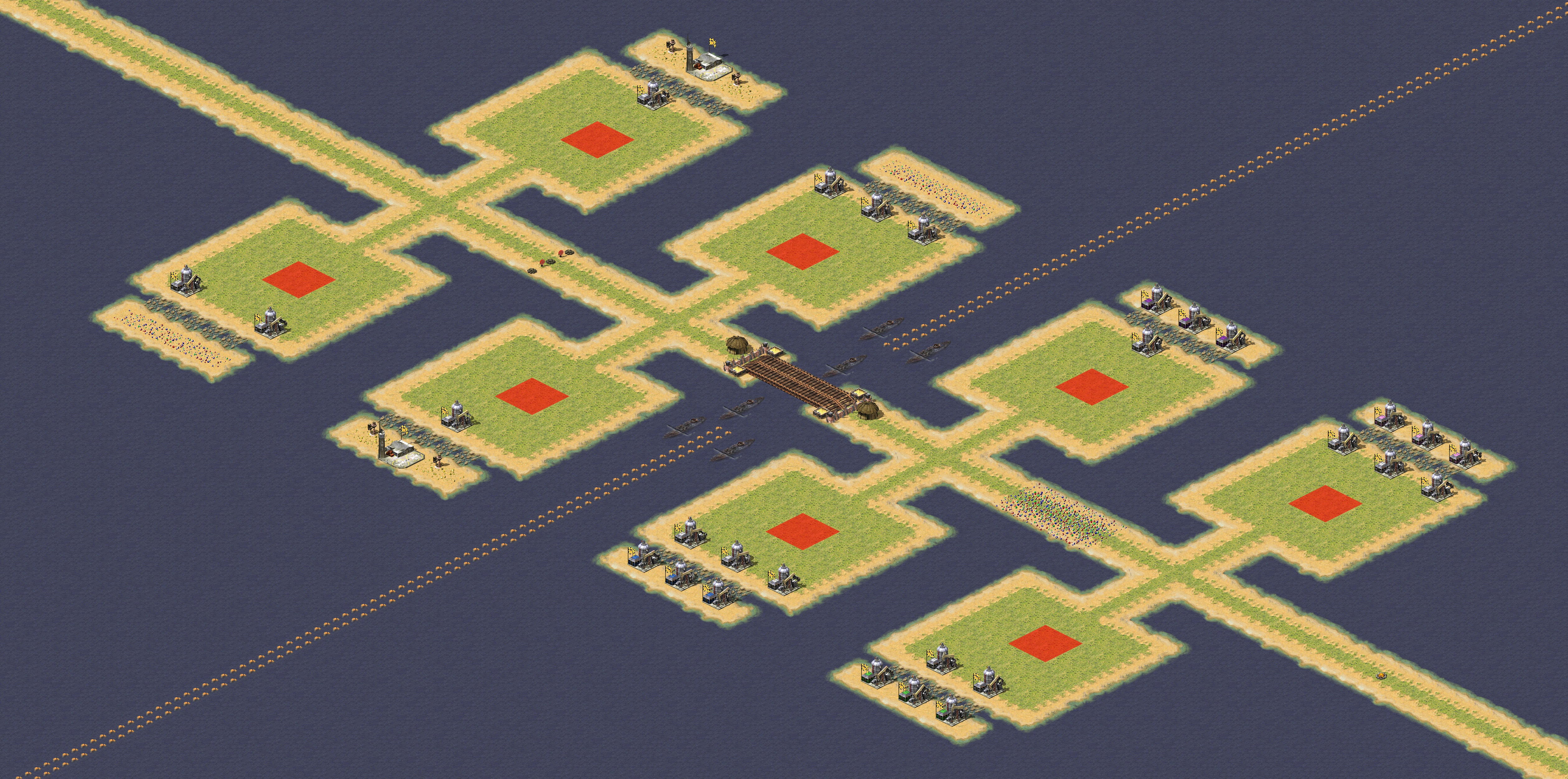 Rendered map: Oil Fields 4v4