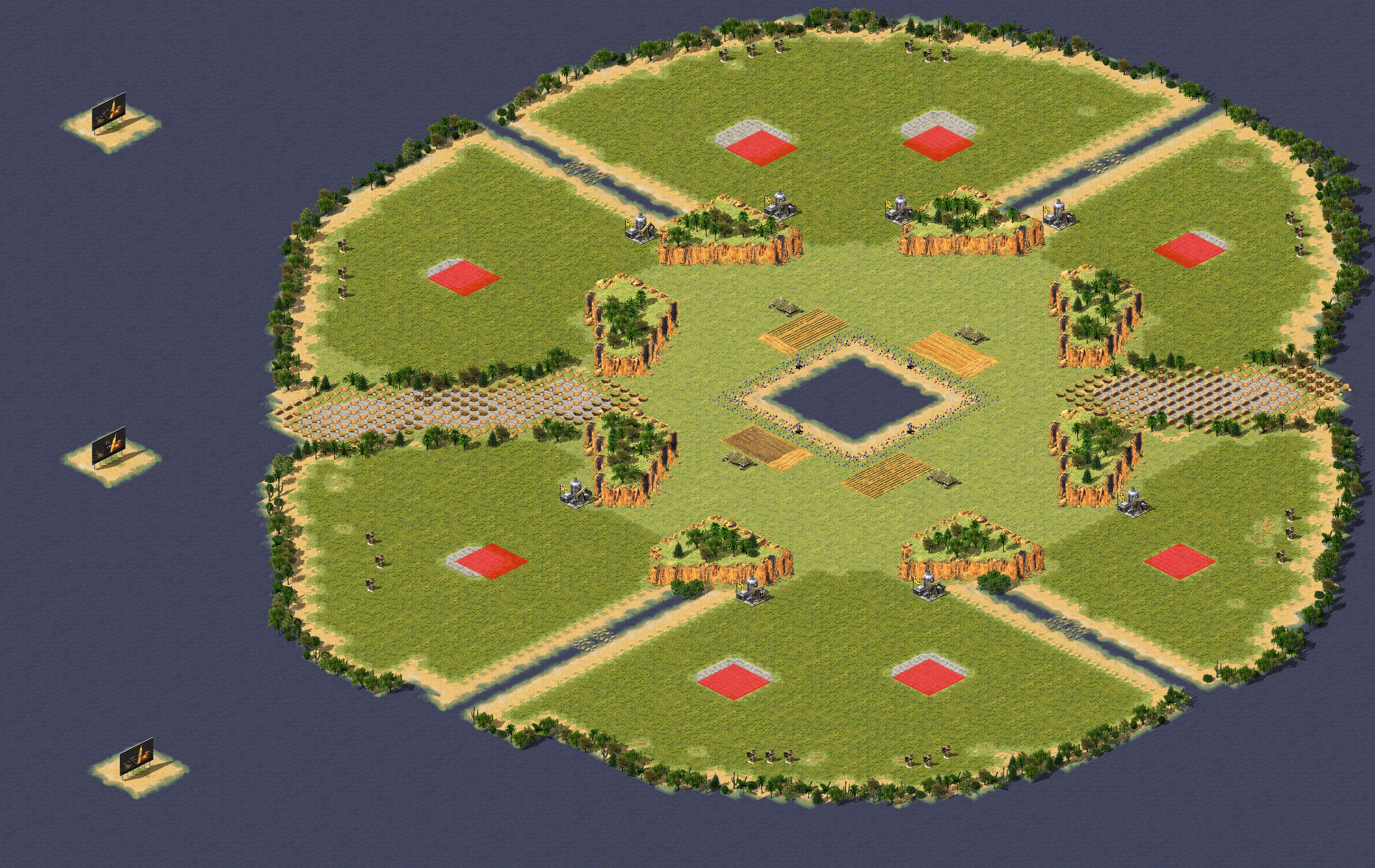 Rendered map: 4v4 Circle Patch