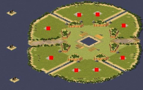 Rendered preview of 4v4 Circle Patch