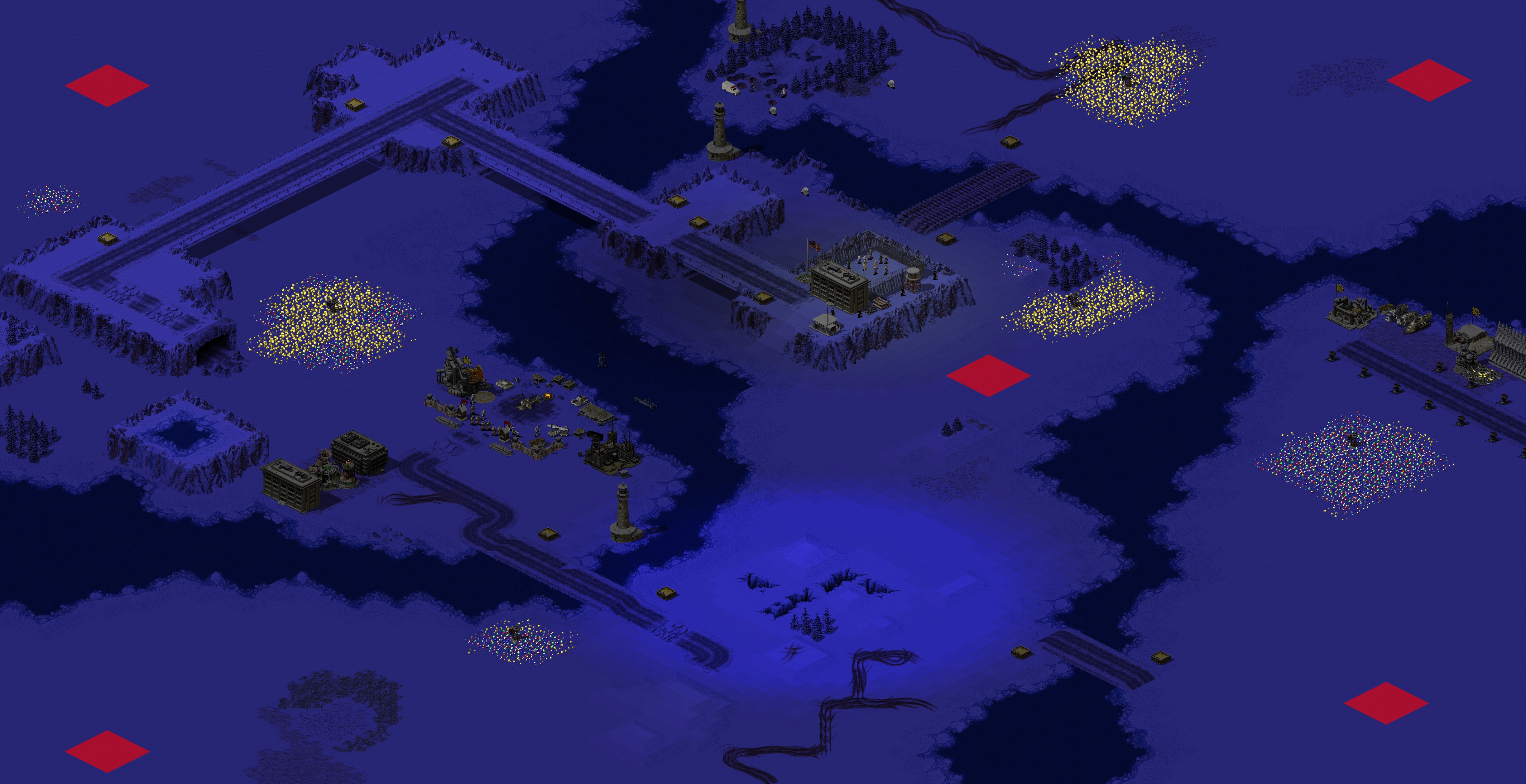 Rendered map: Snowy Night Search