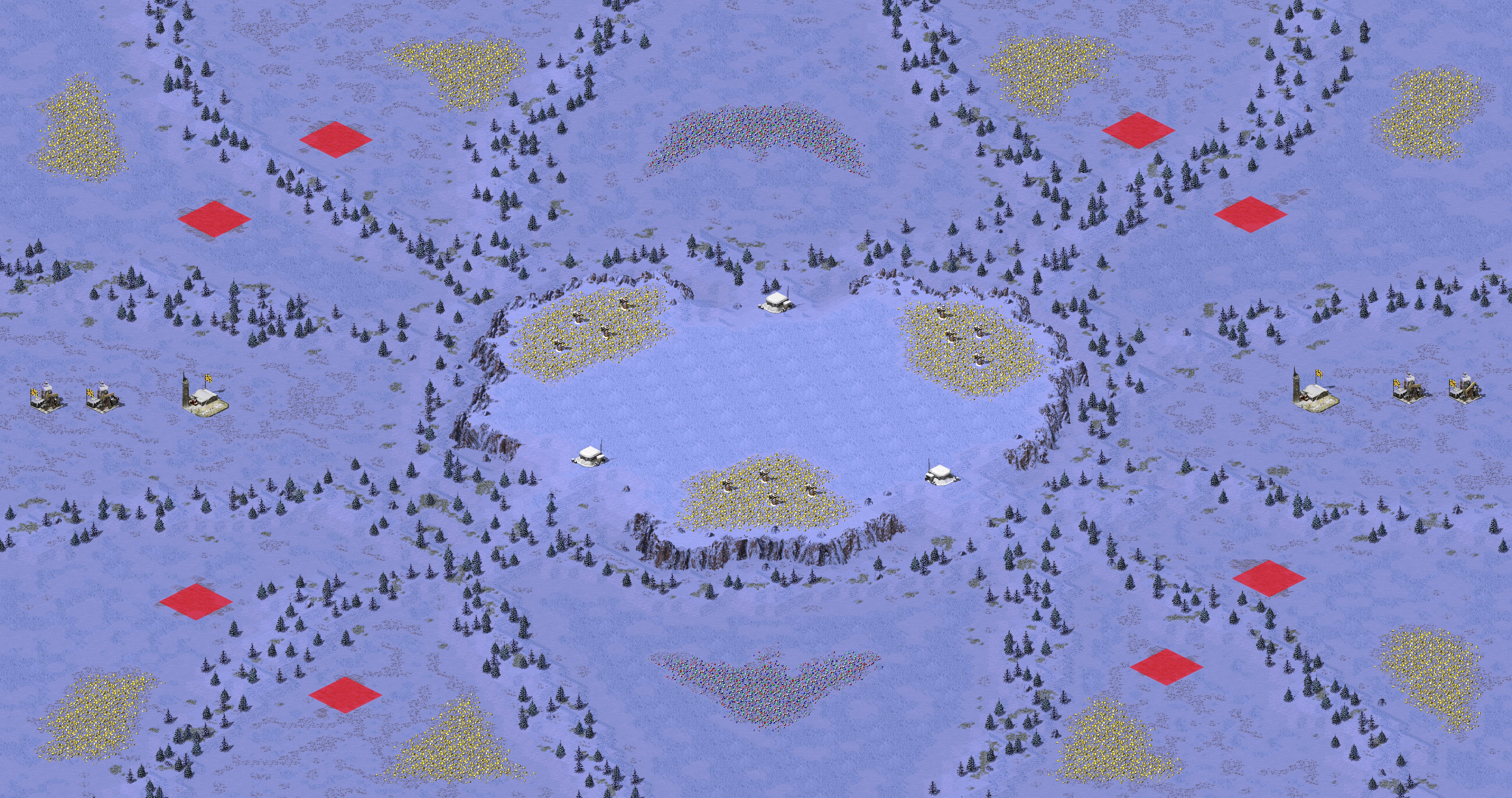 Rendered map: Melee - Surrounded (4)