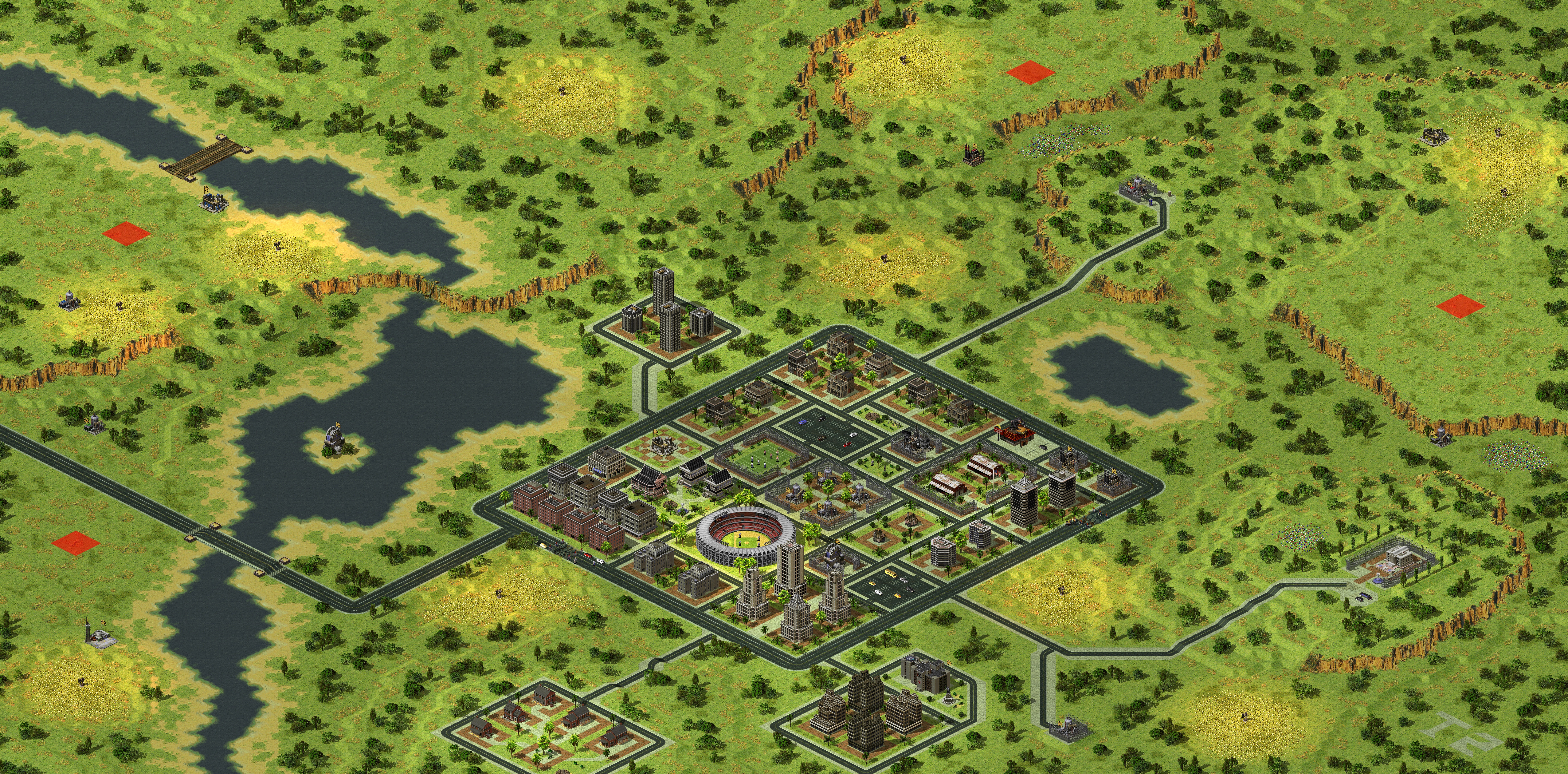 Rendered map: Urban Forest (Buffed)