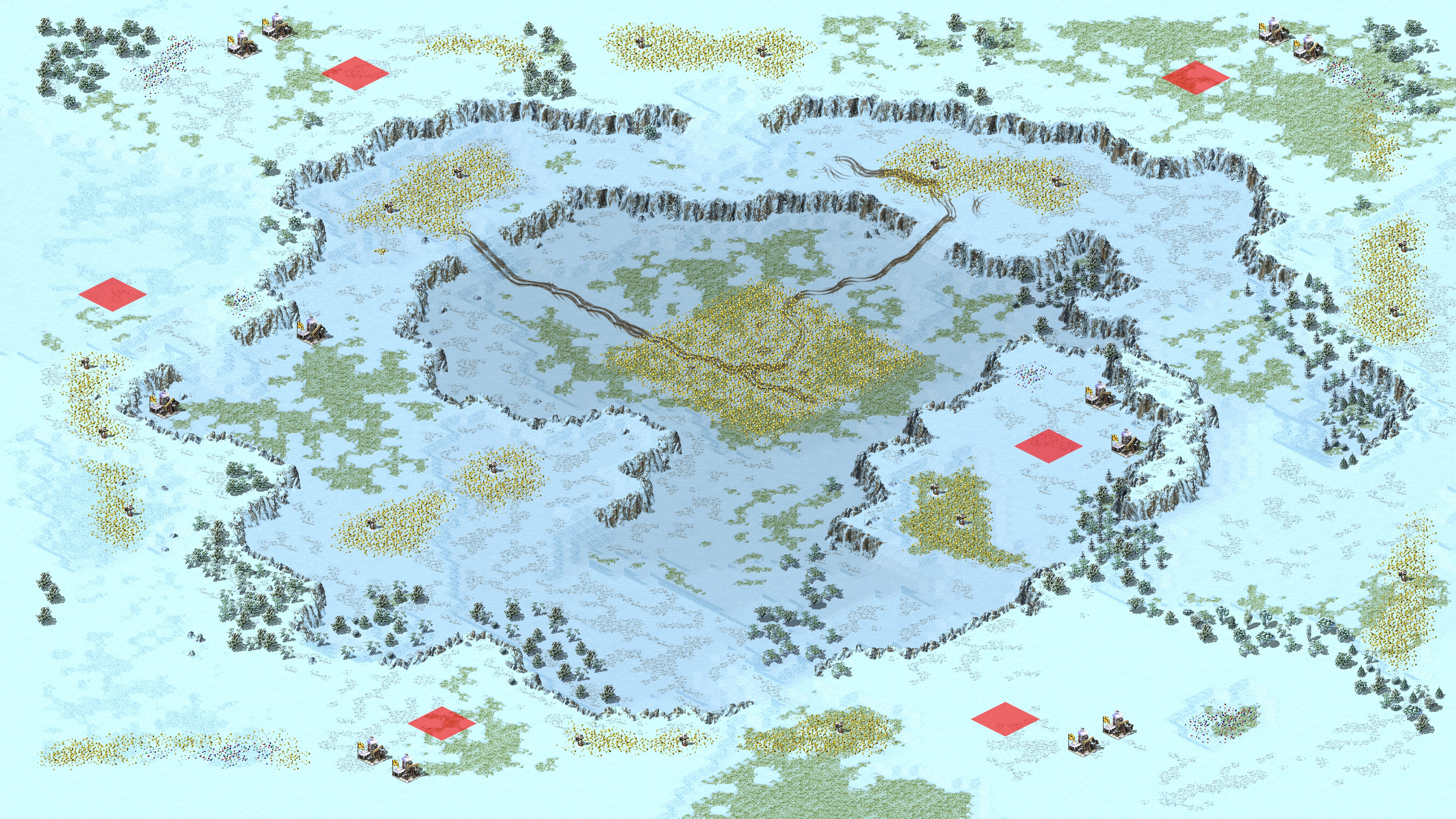 Rendered map: 冰天雪地群友赛 3V3