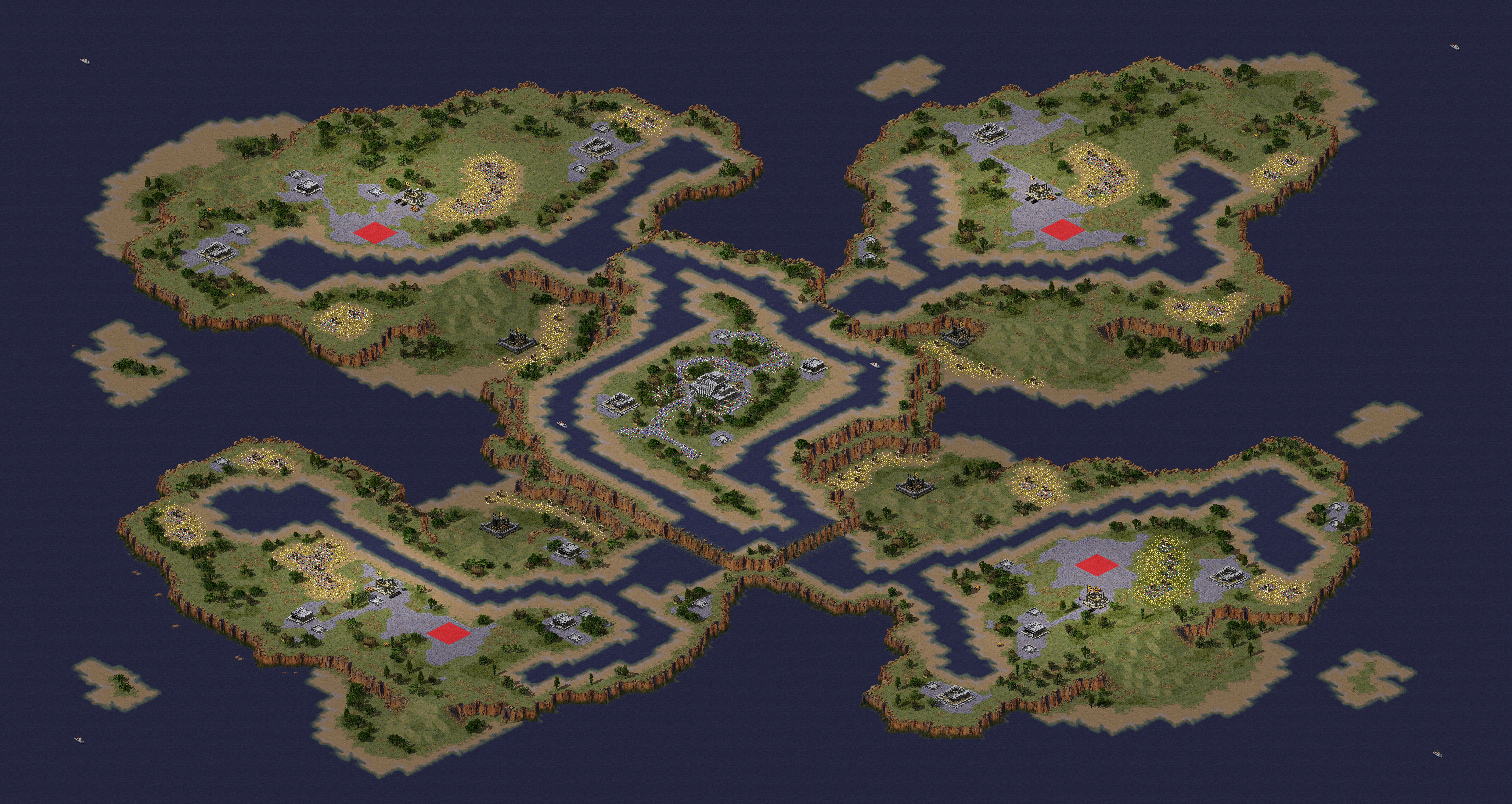 Rendered map: Tenochtitlan