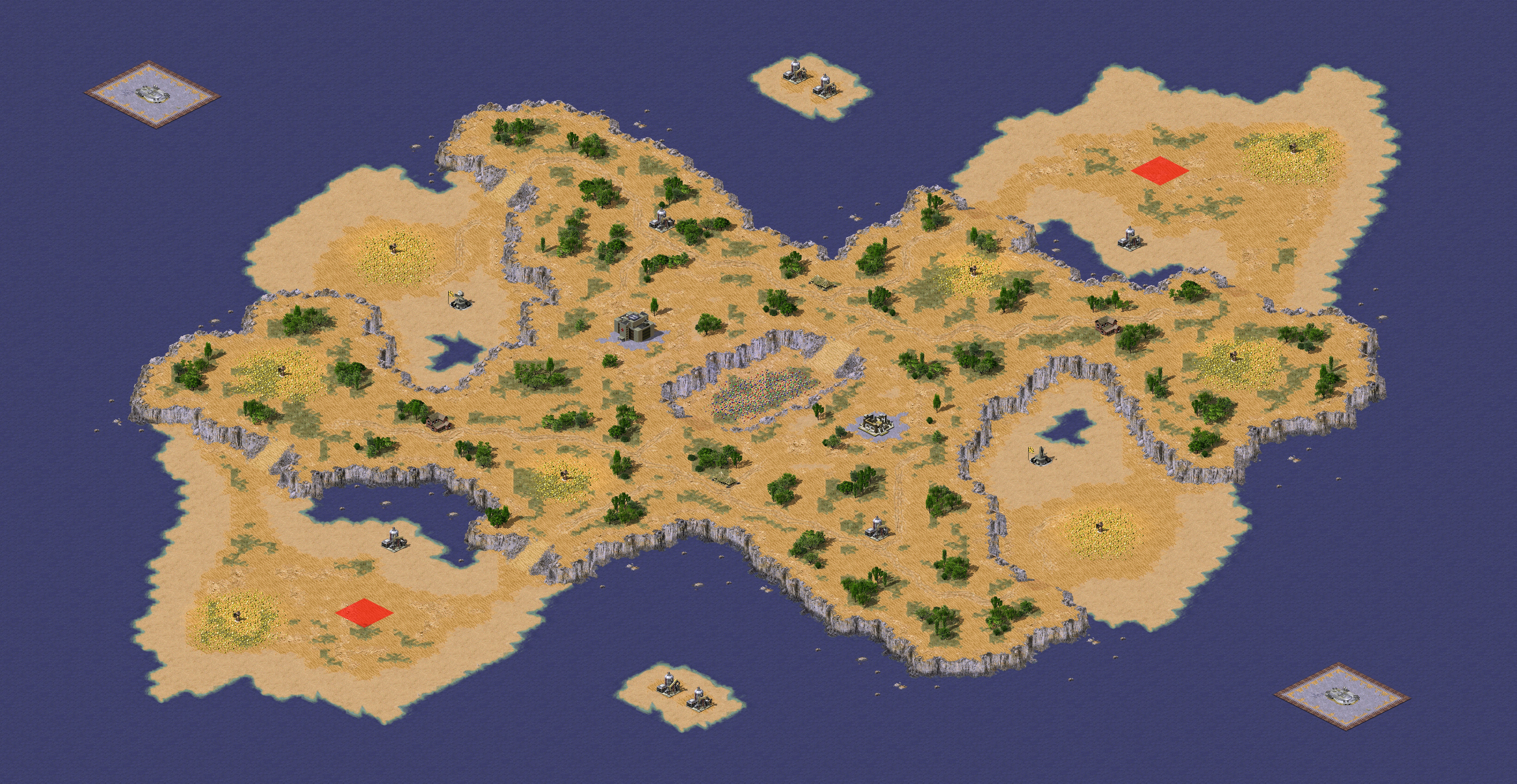 Rendered map: Blistering Sands