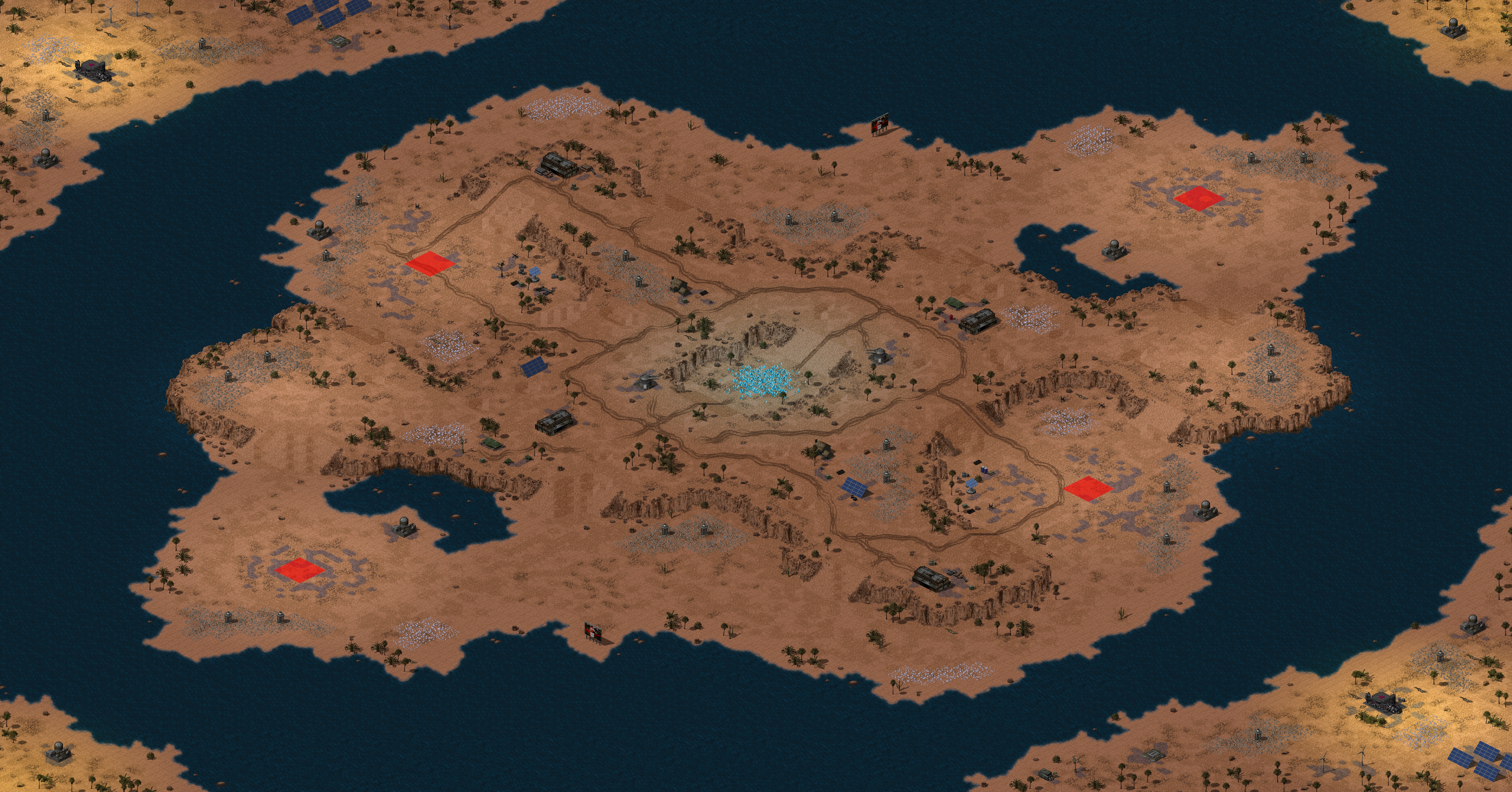 Rendered map: Burning Sands