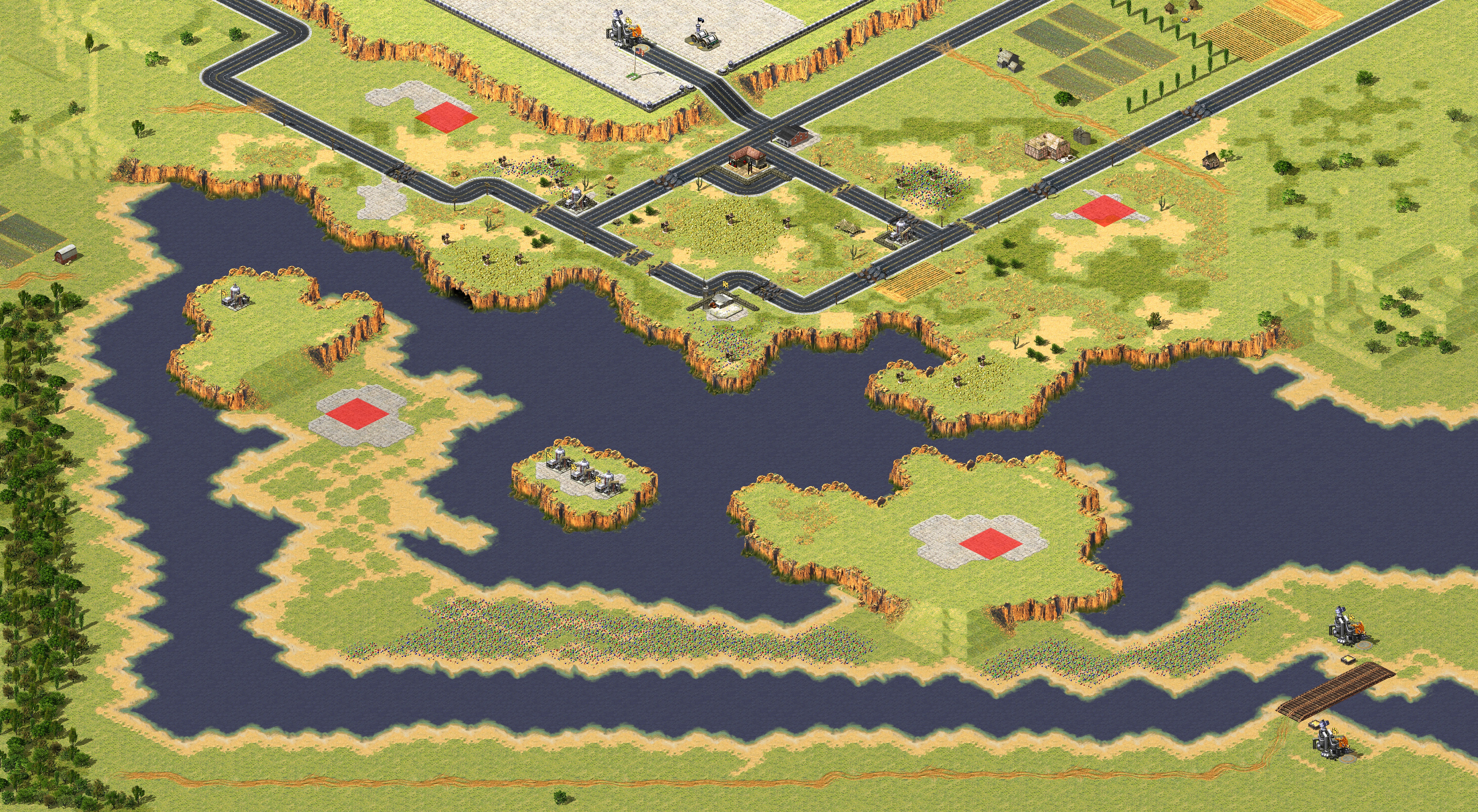 Rendered map: Crisscross Zone