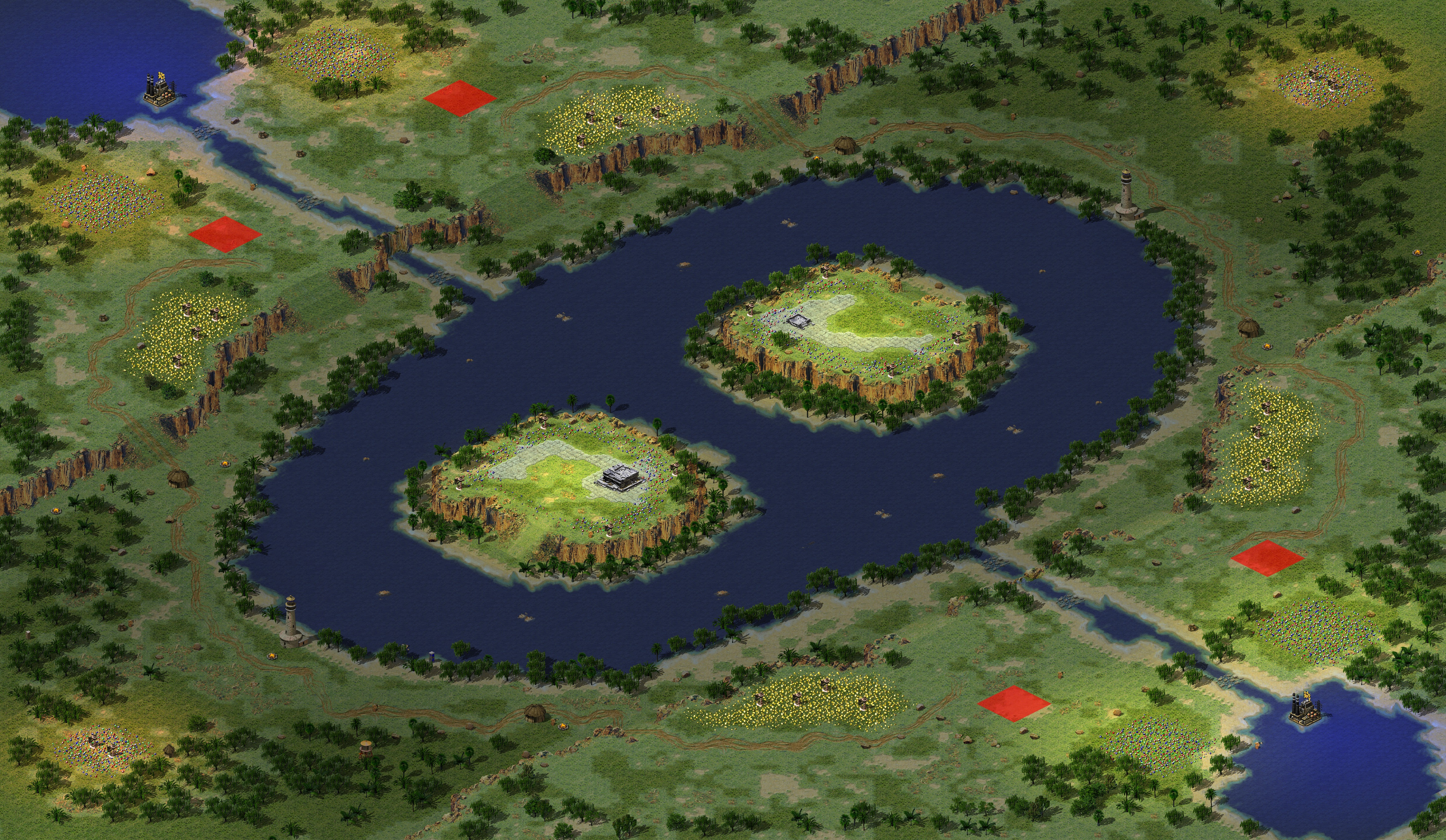 Rendered map: Twin Islands Abyss - Yuri Ladder