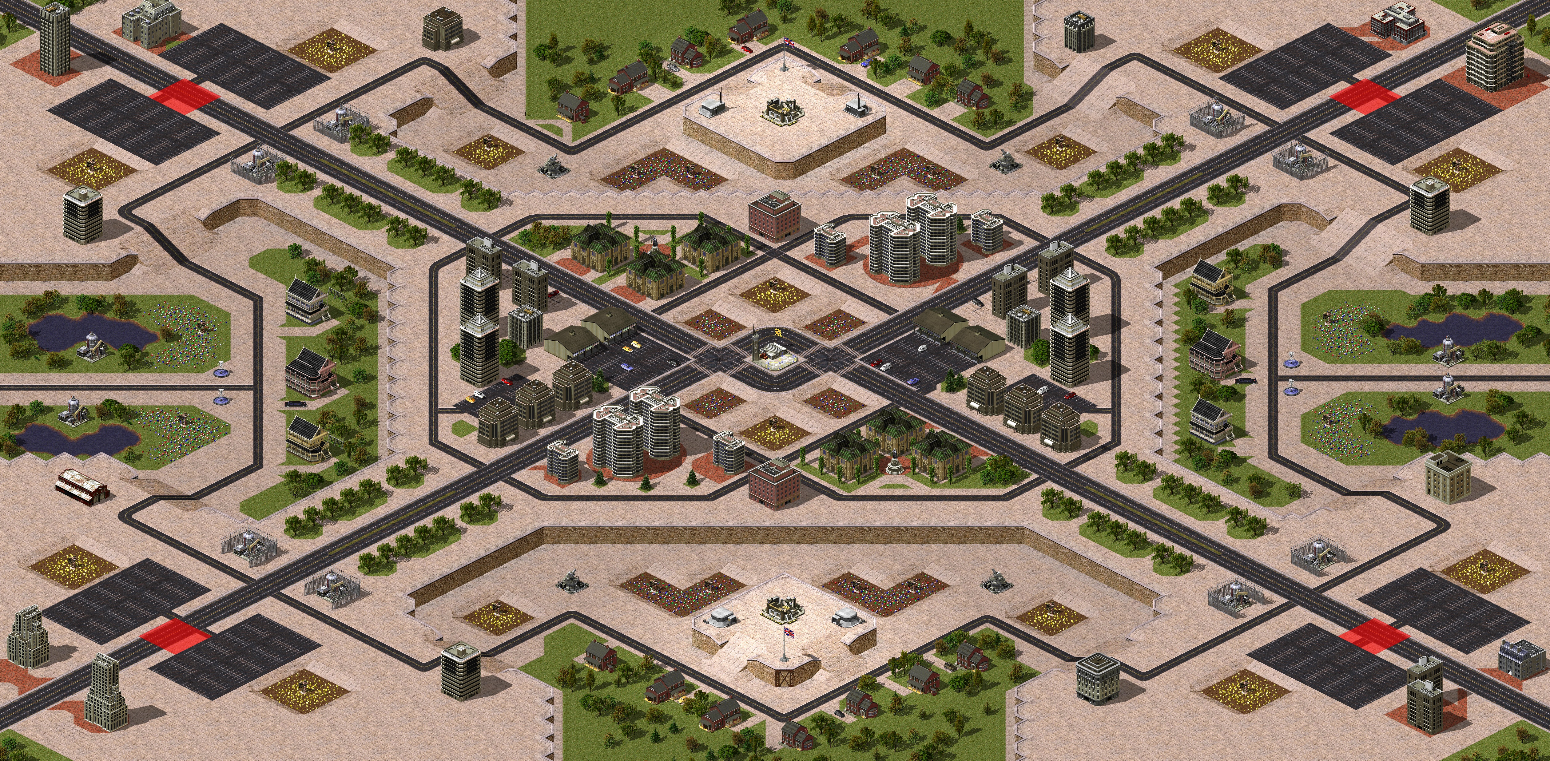 Rendered map: Corner Chaos