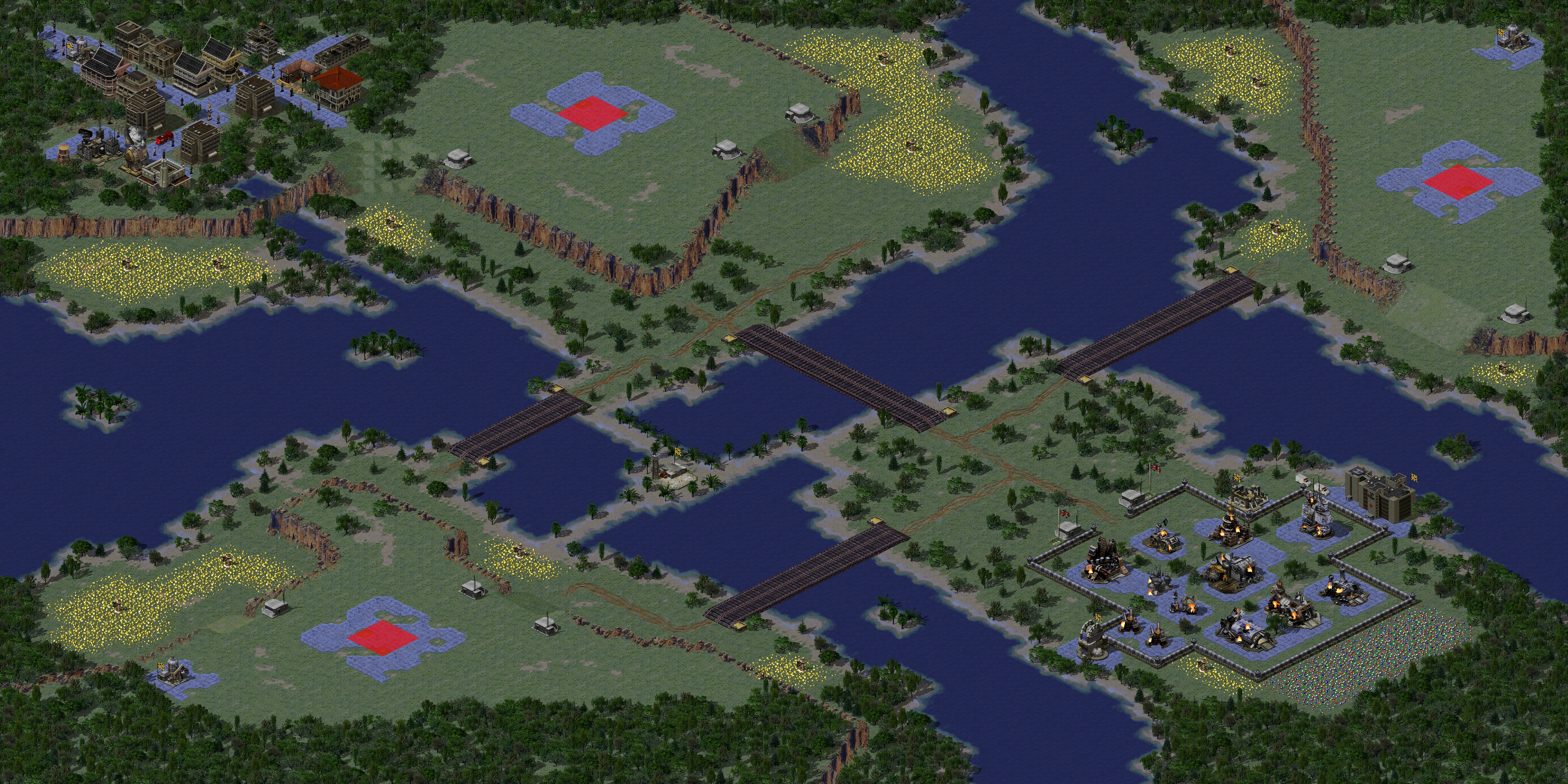 Rendered map: Down