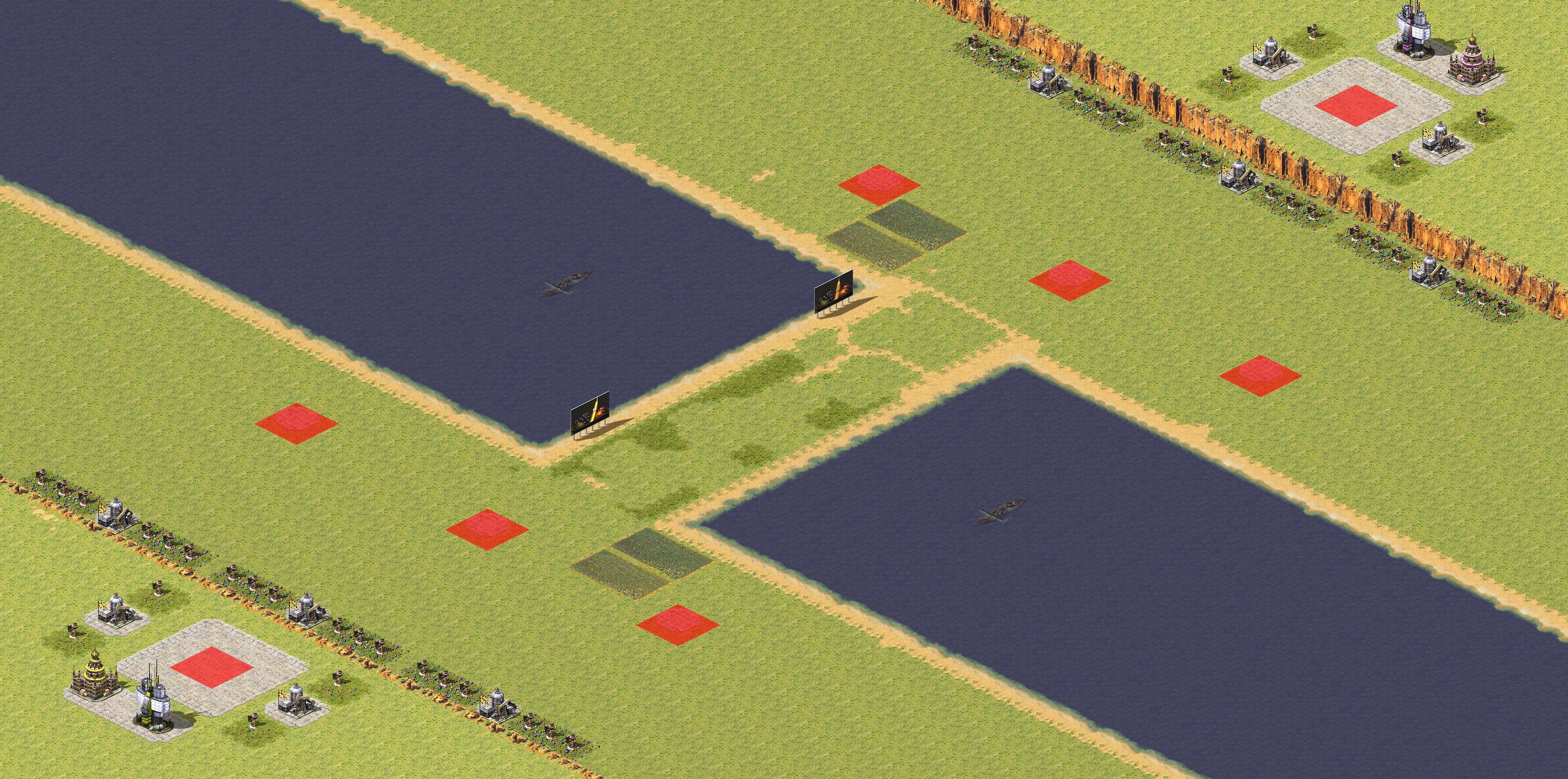 Rendered map: 4v4 One in Back