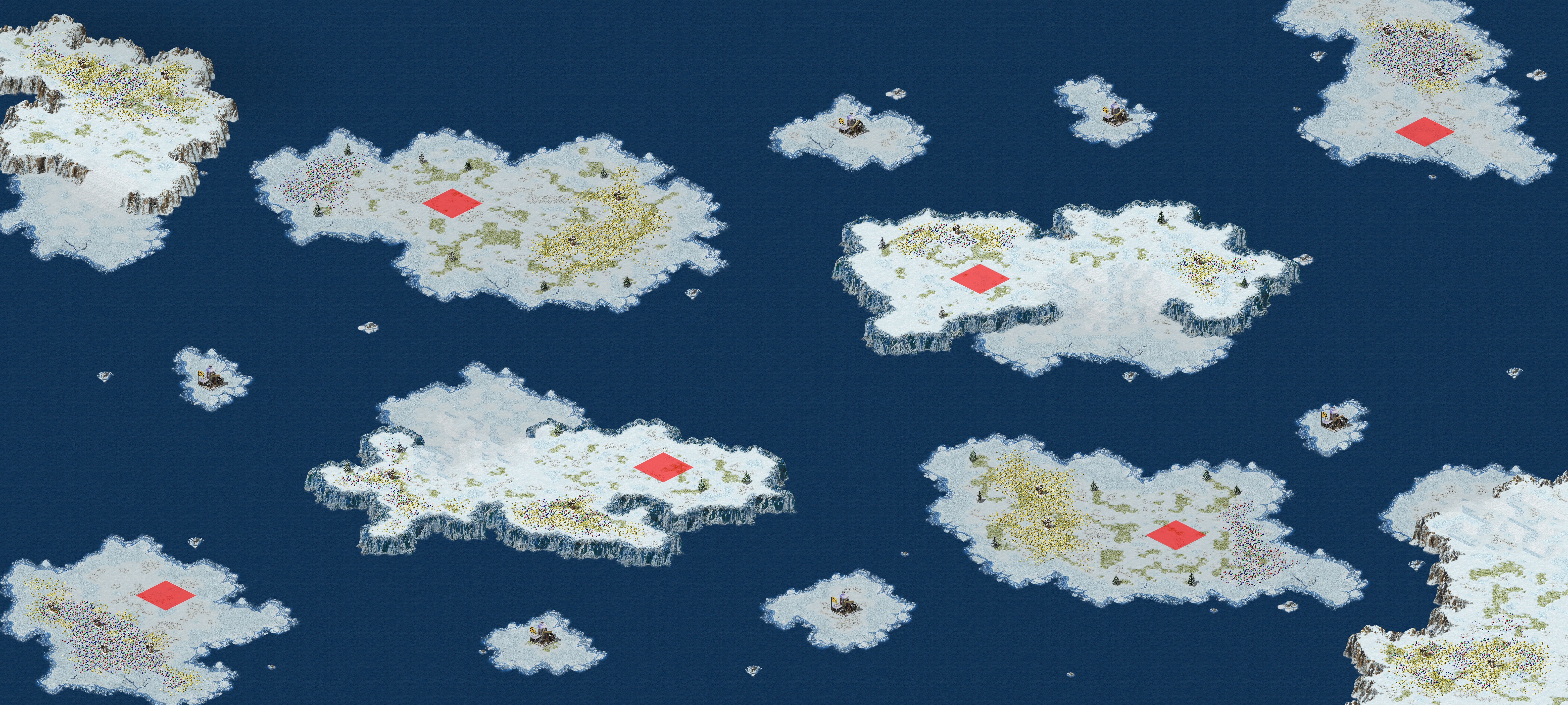 Rendered map: 阿留申群岛 3v3