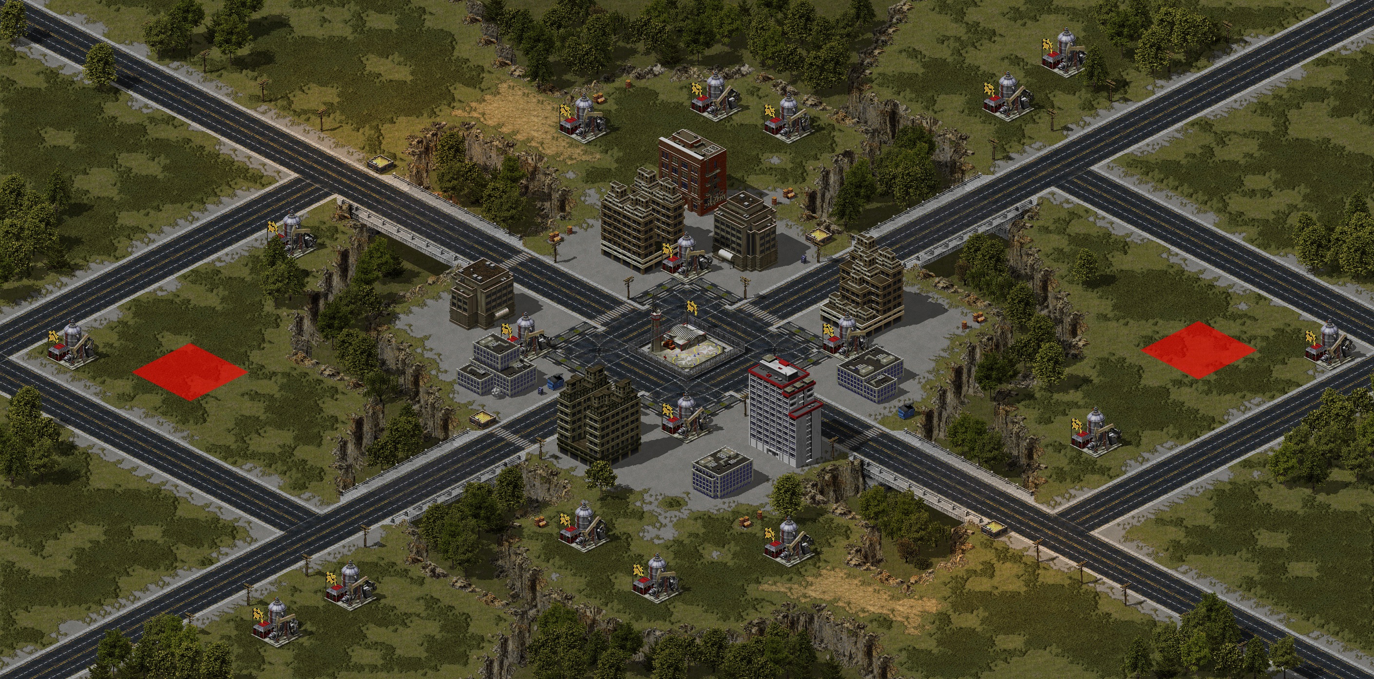 Rendered map: Urban Rush (Megawealth)