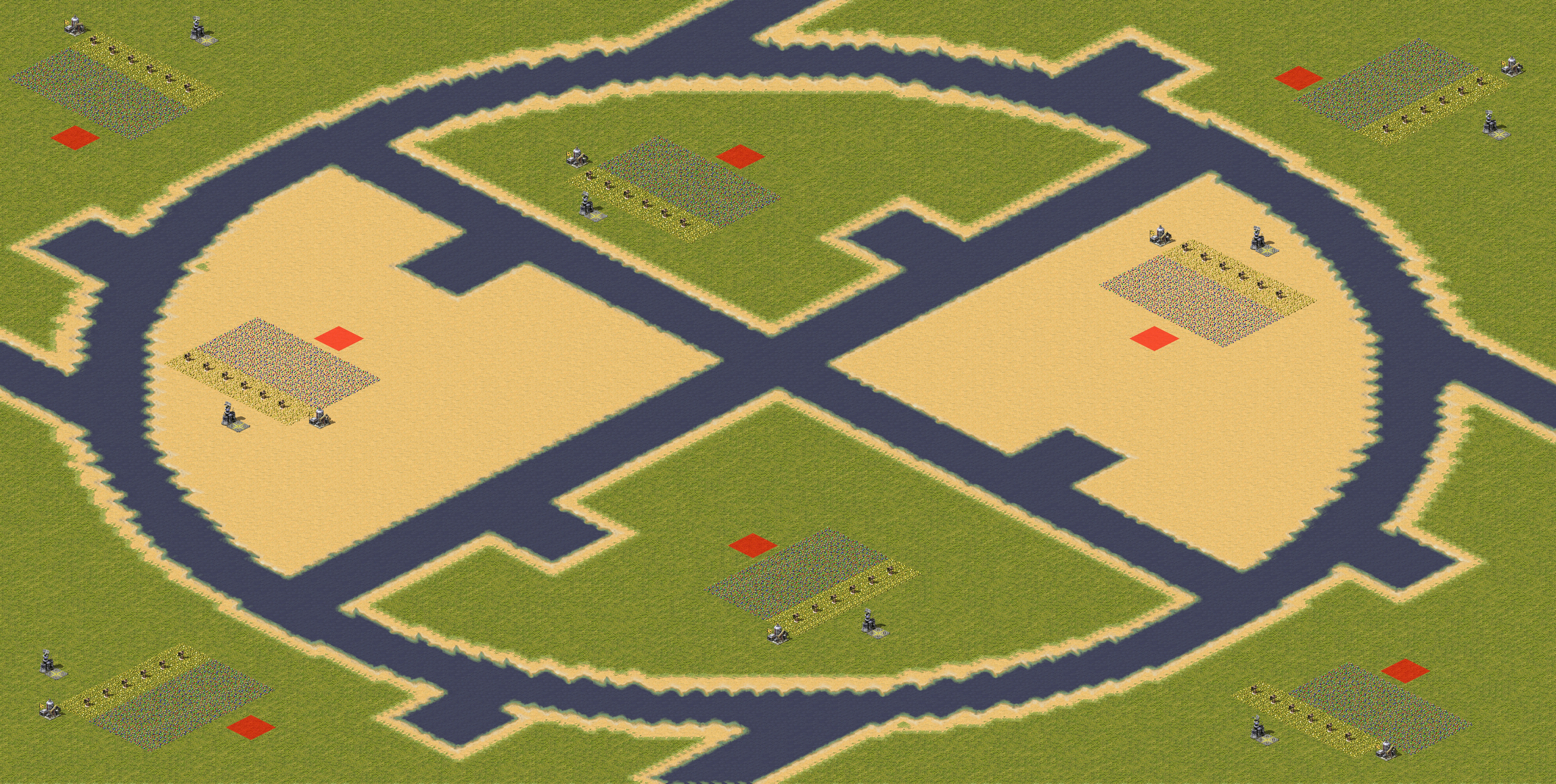 Rendered map: Four-Way Pizza Slice (4)