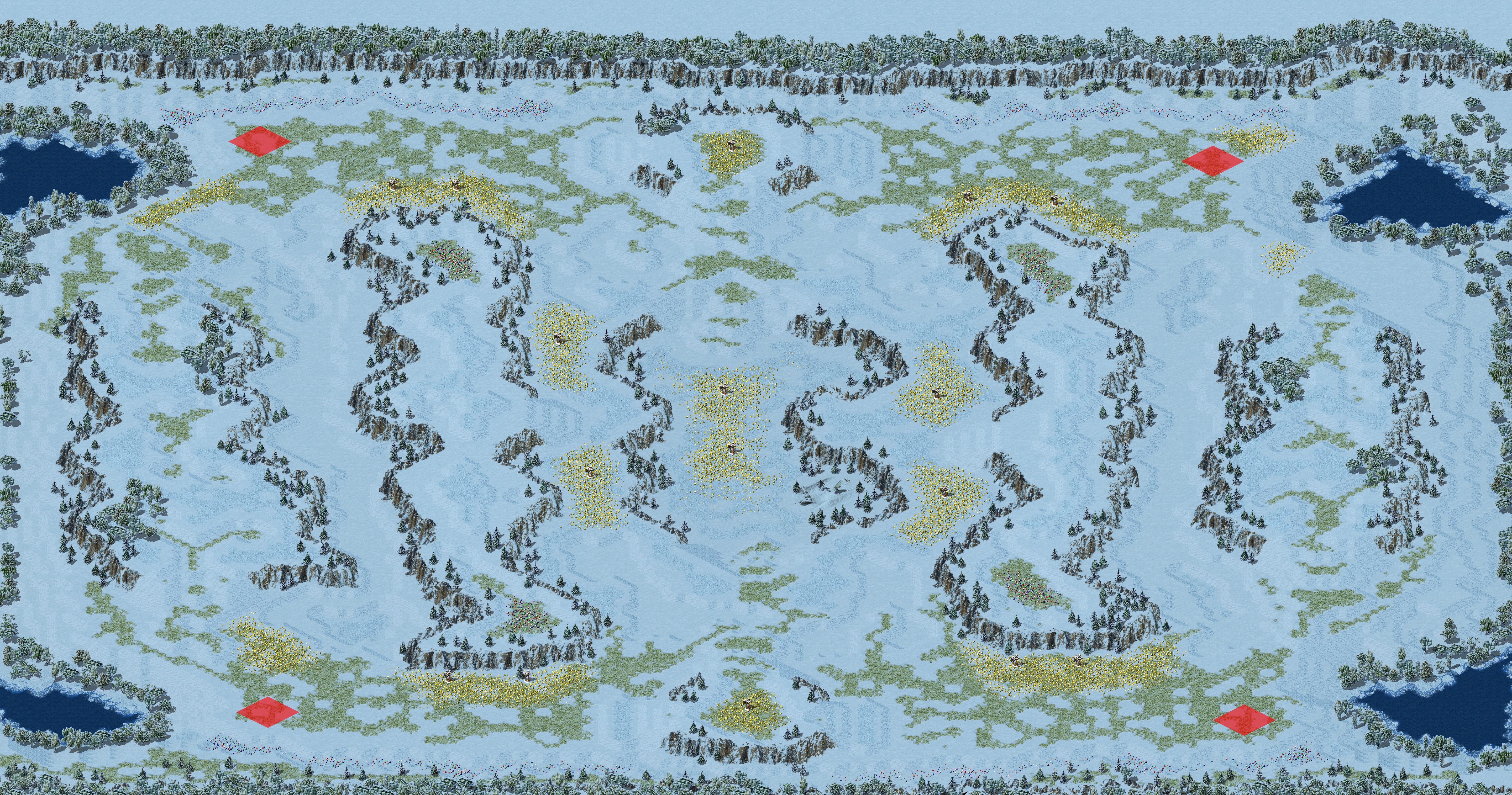 Rendered map: Snowy Melee (4)