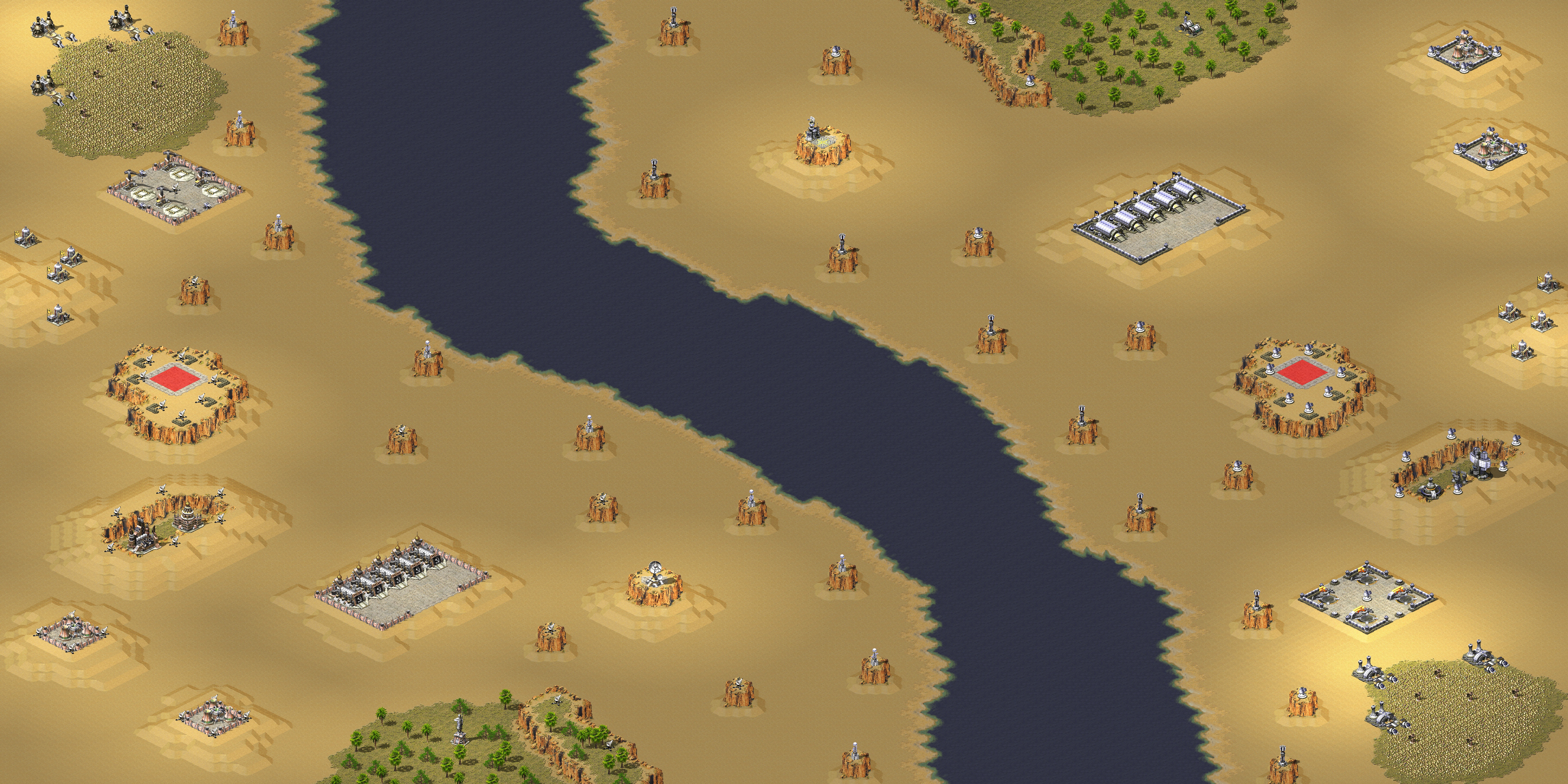 Rendered map: Desert Battle