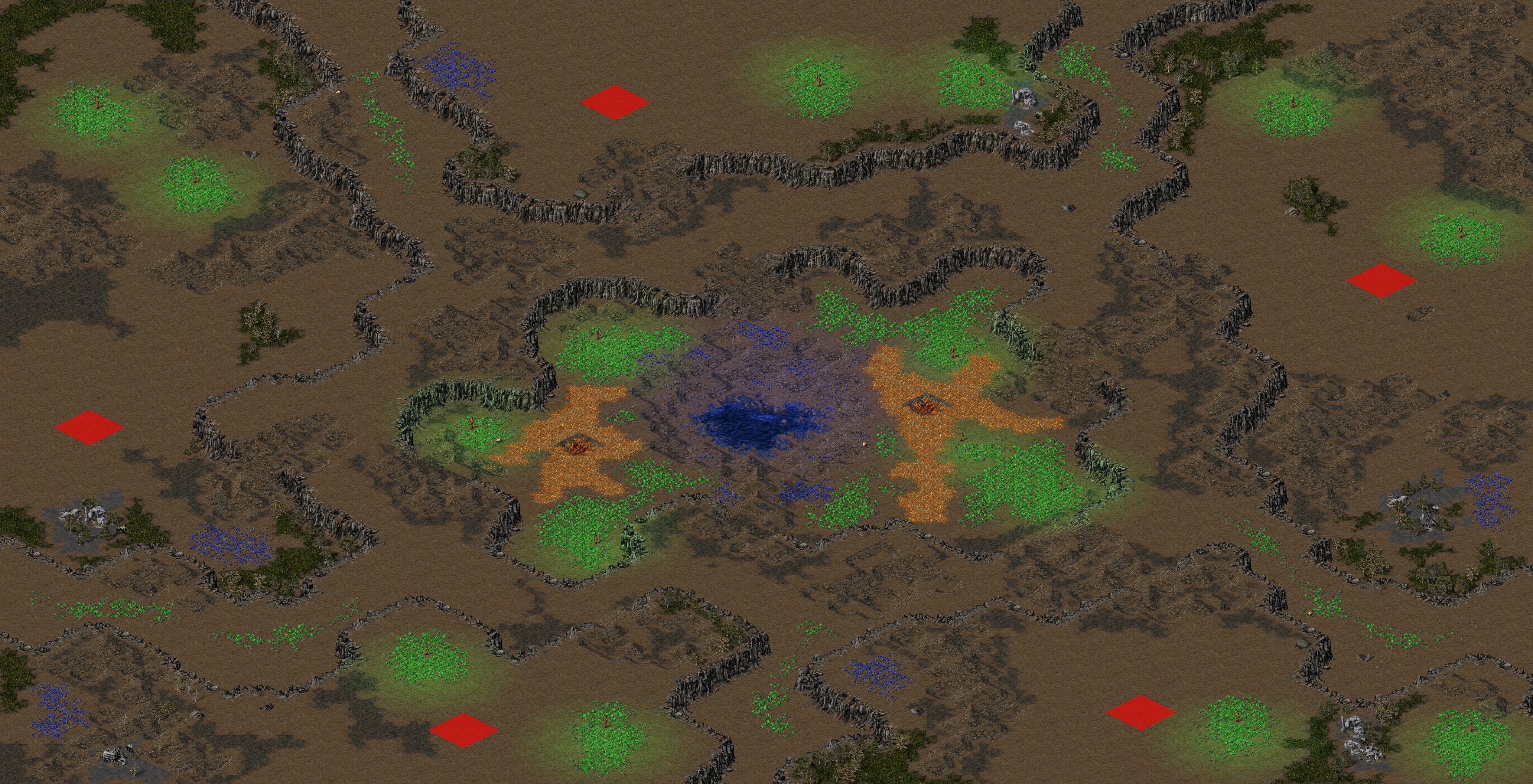 Rendered map: Tiberium Garden Redux
