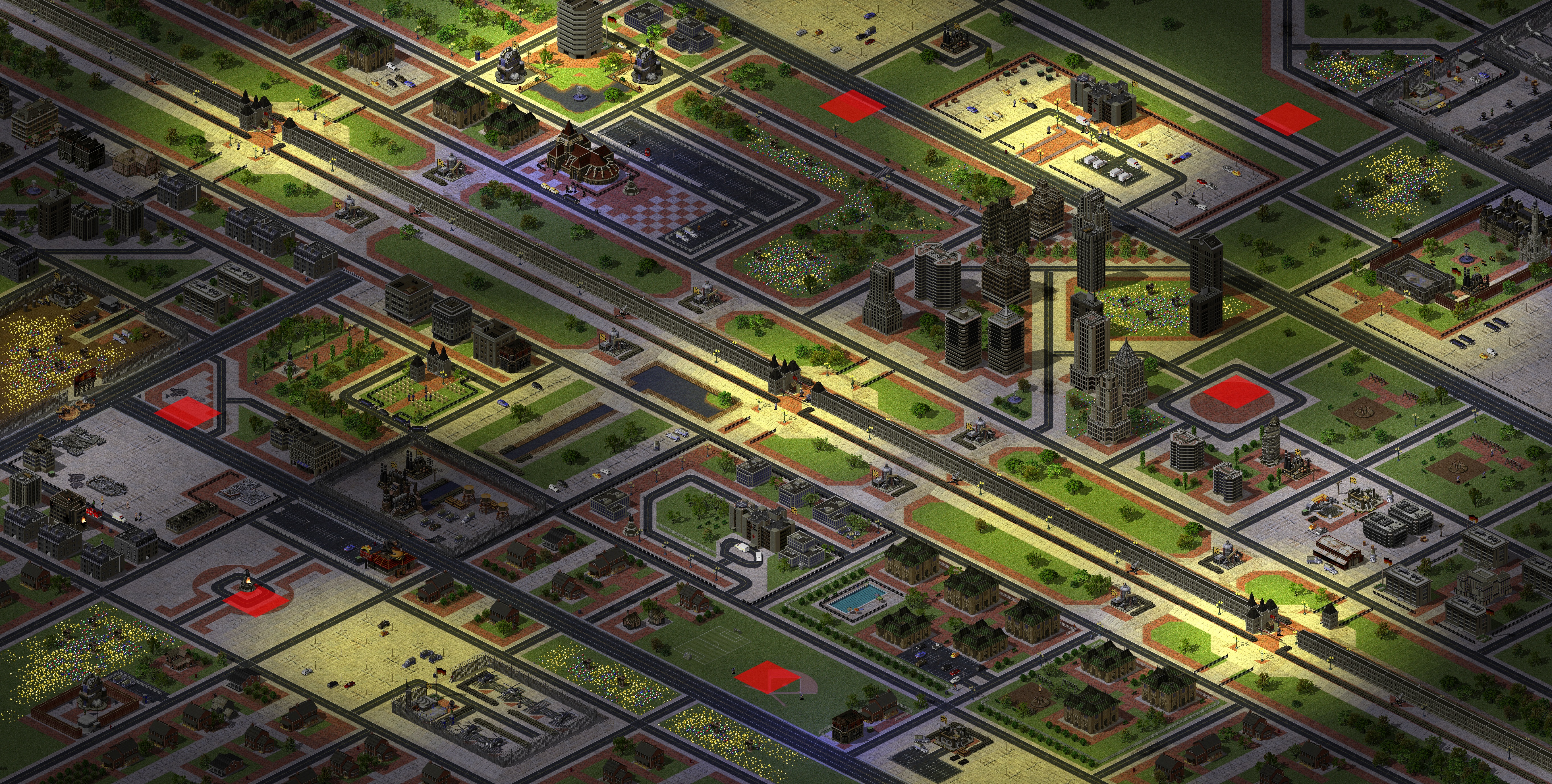 Rendered map: The Berlin Wall [Sydwindr]