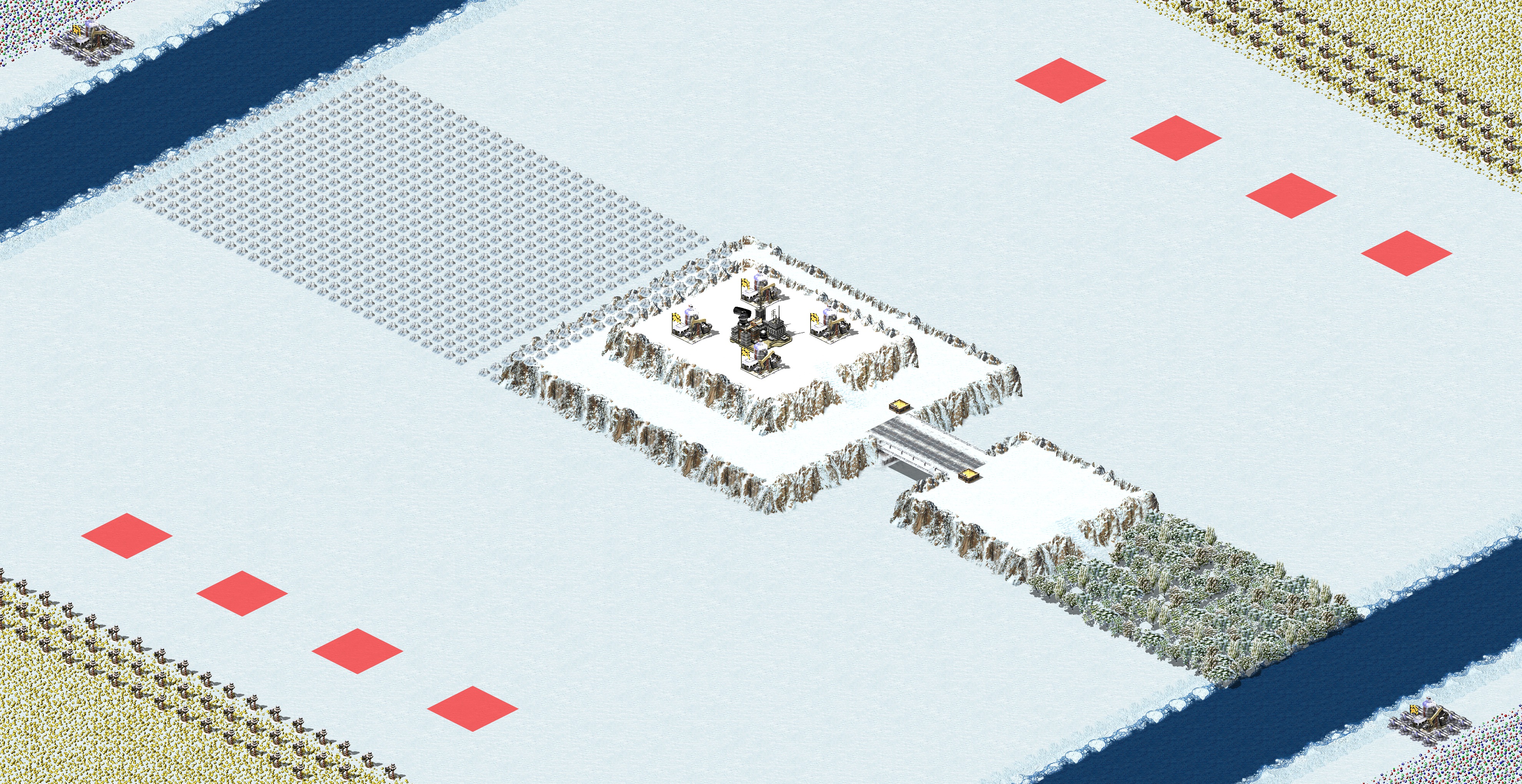 Rendered map: Snow Zone 4v4 Season 2