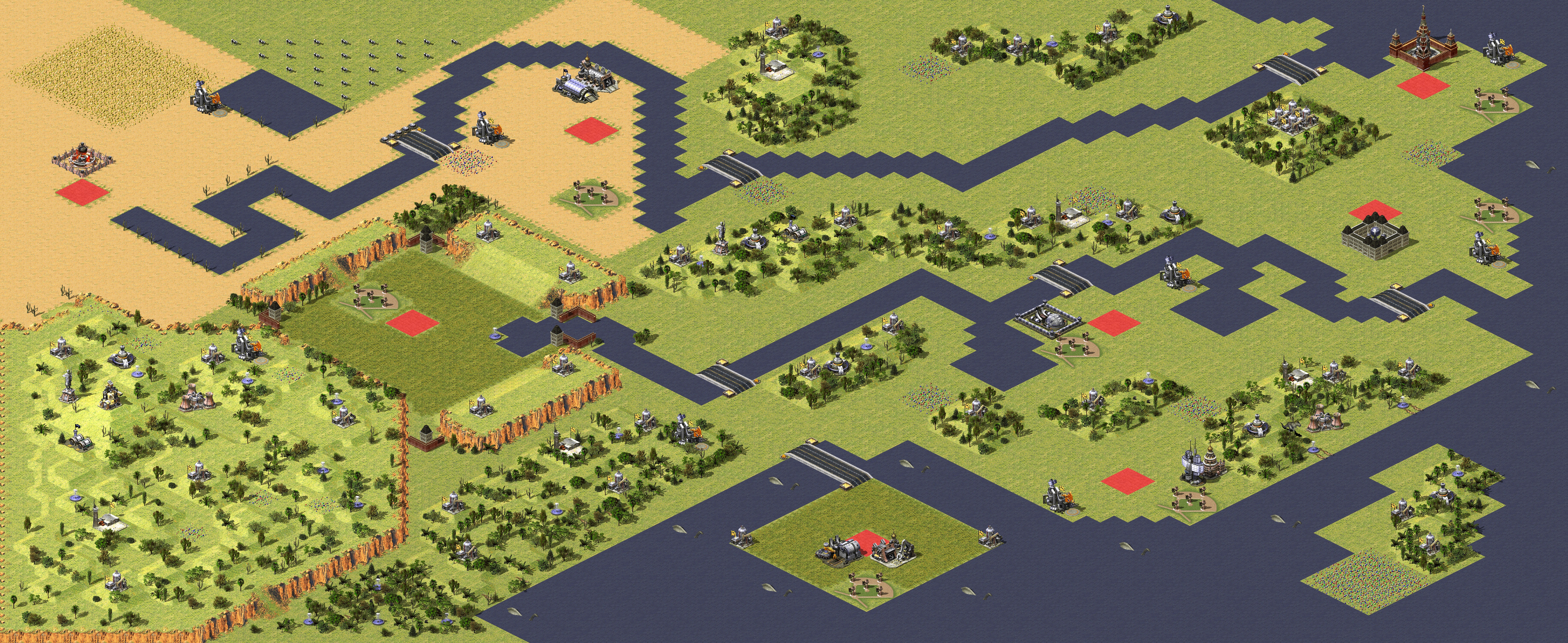 Rendered map: Red Alert Streamer Chaos