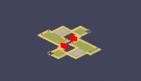Rendered preview of 4v4 Small Patch Melee