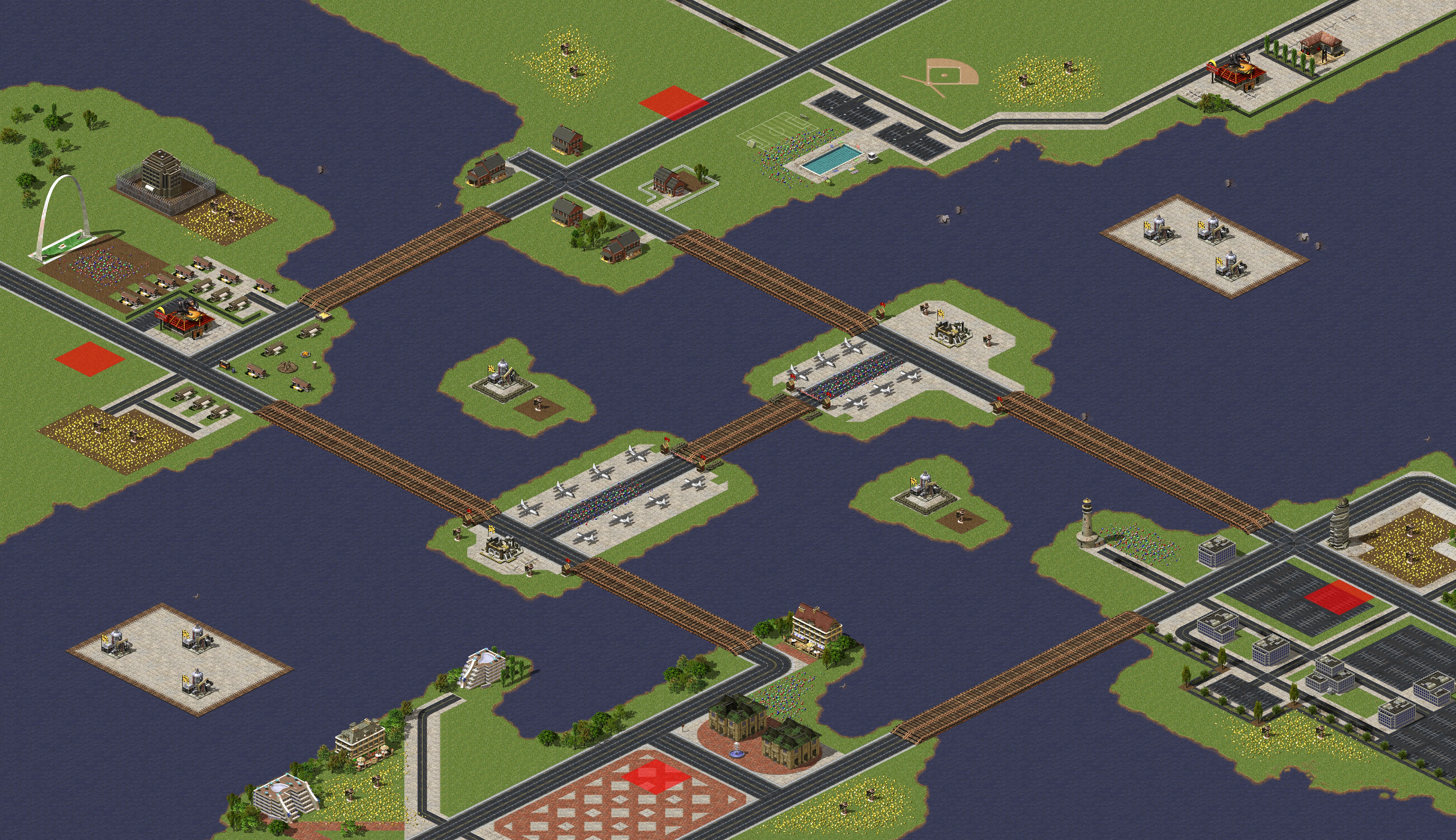 Rendered map: Beach