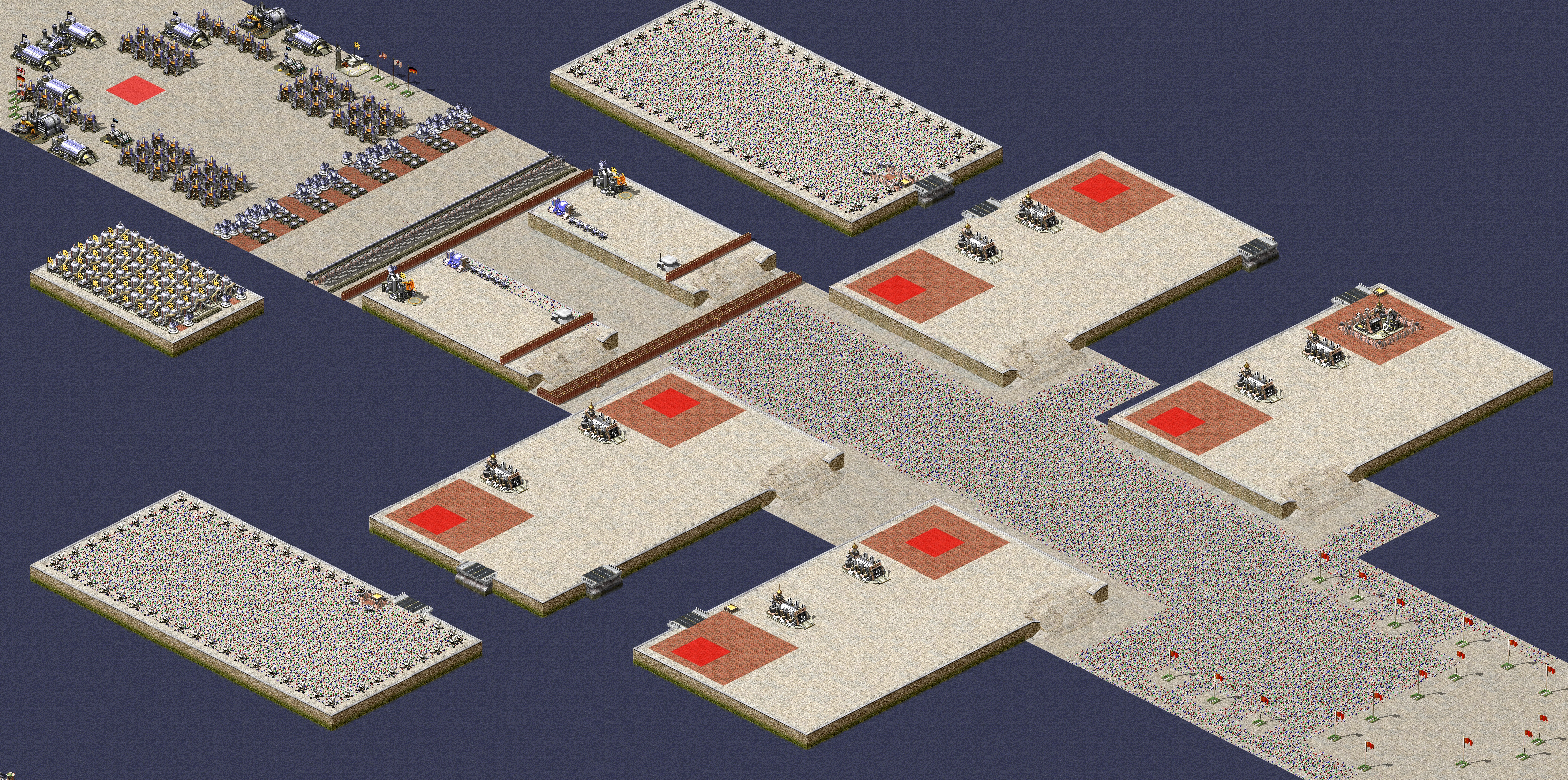 Rendered map: 1 Allied 7 Soviet