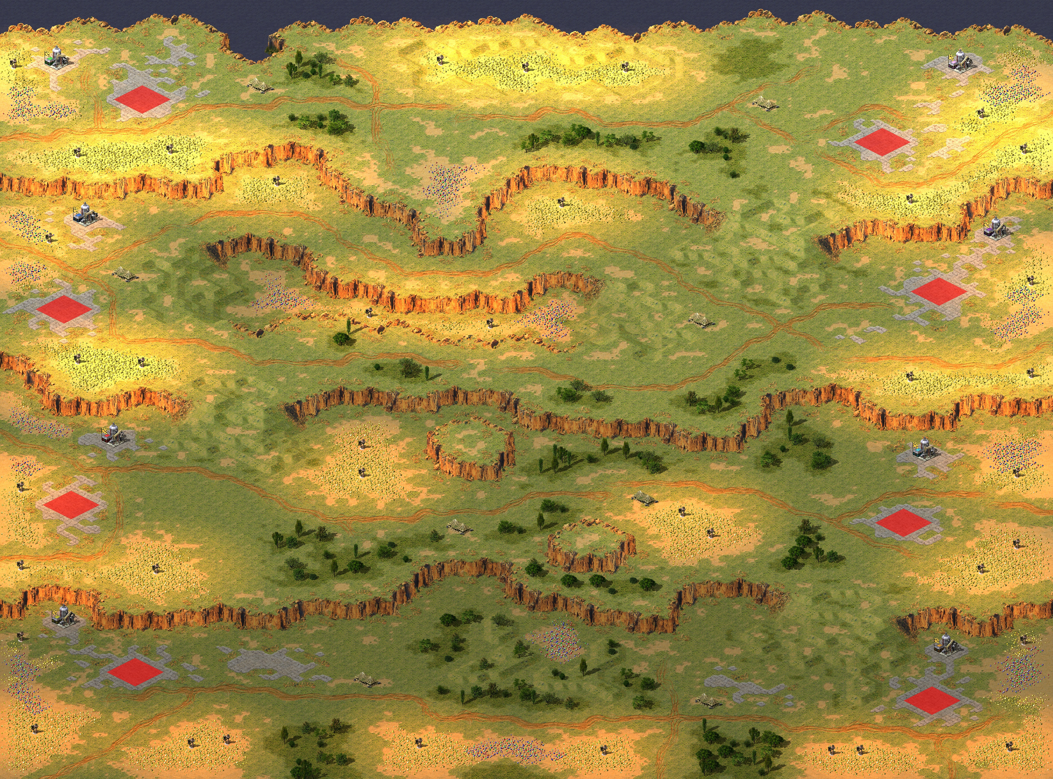 Rendered map: Levels of War v1