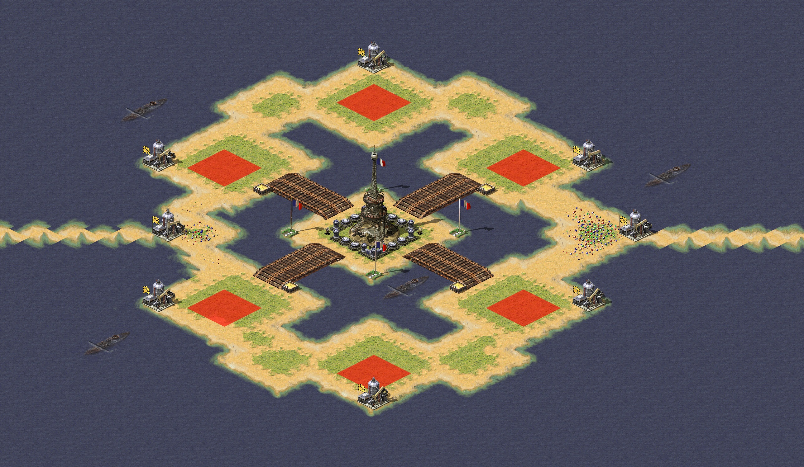 Rendered map: Iron Tower Patch 3v3