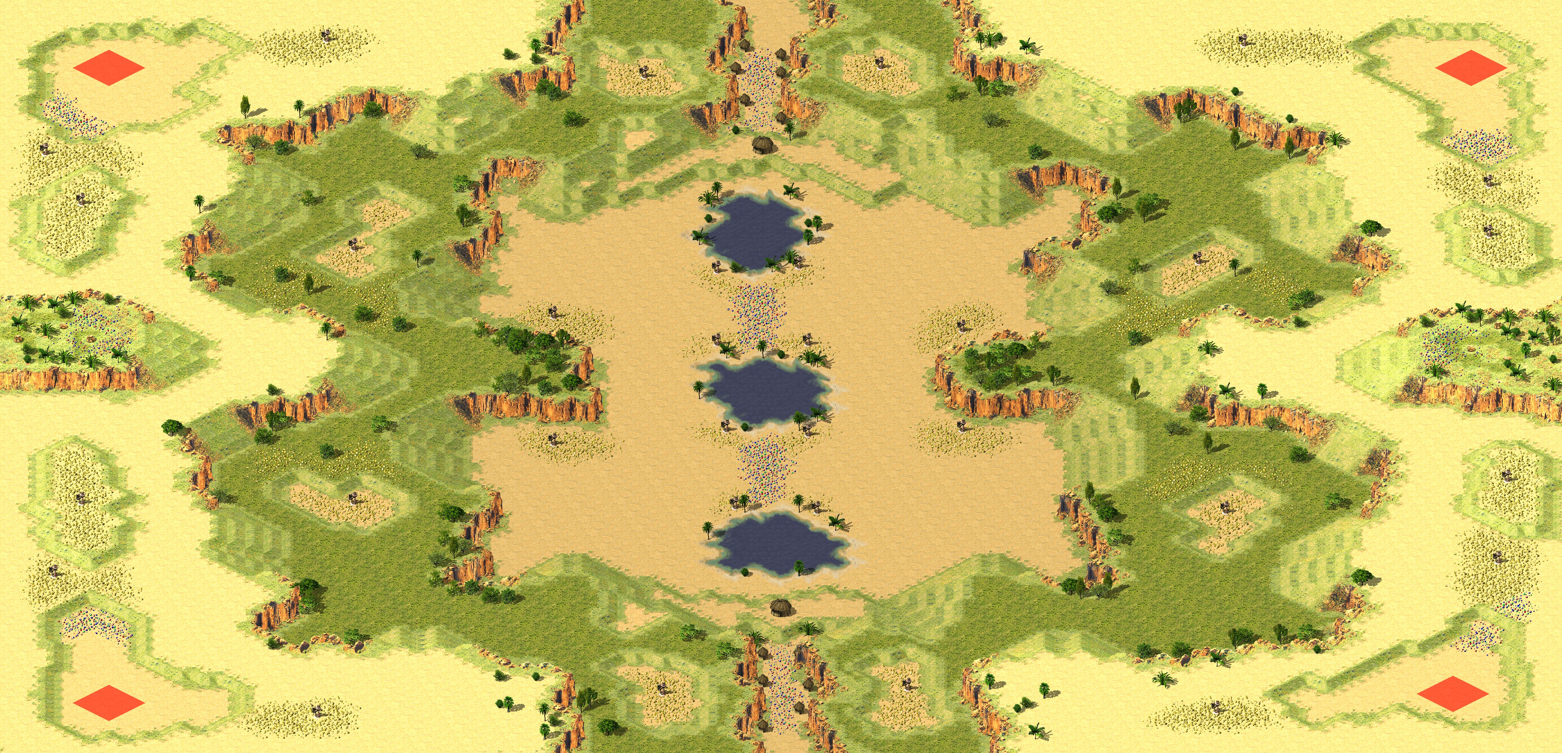 Rendered map: Desert Island LE