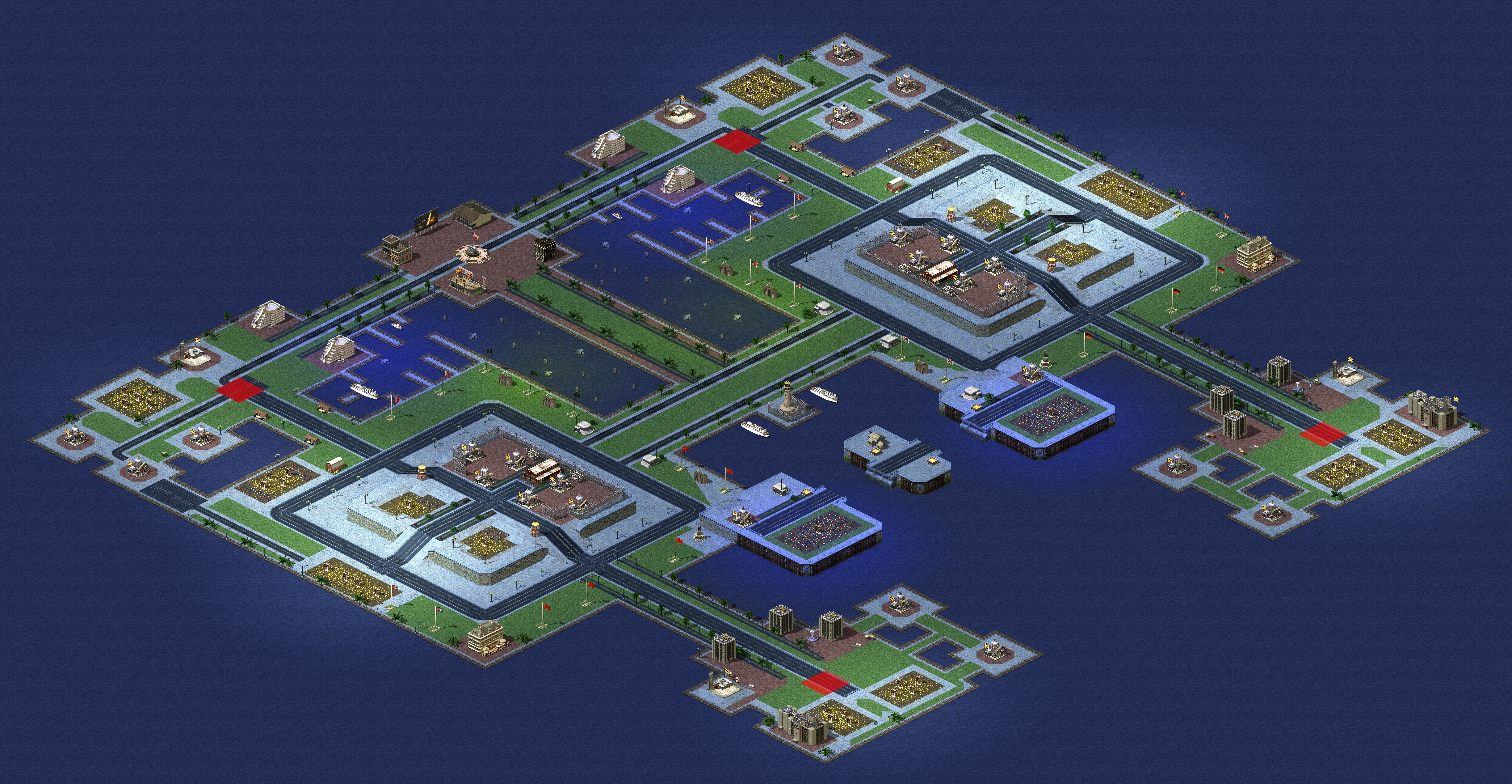 Rendered map: Lighthouse Harbor v2