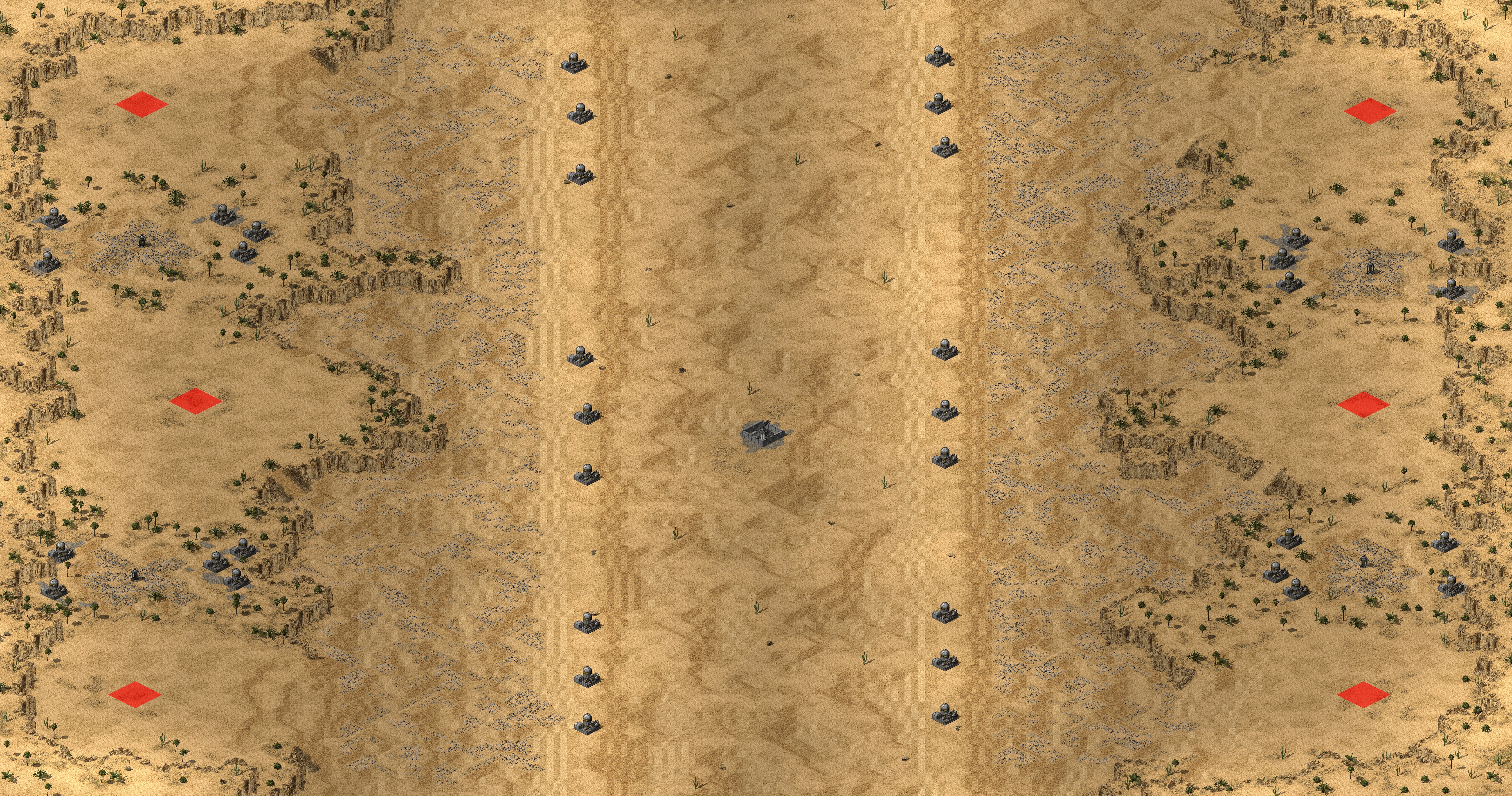 Rendered map: Battle for Dune