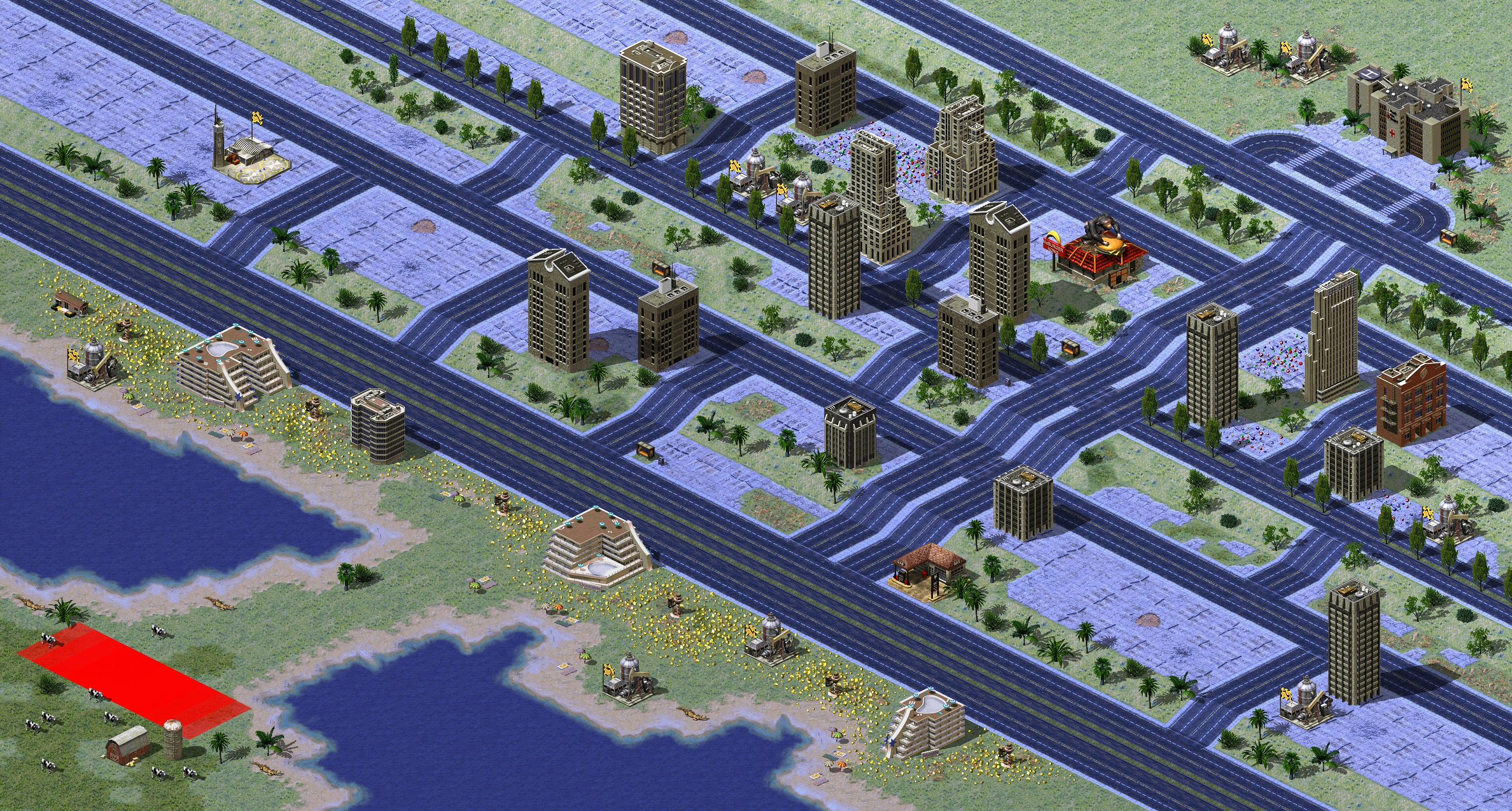 Rendered map: Leave City Patch of Land