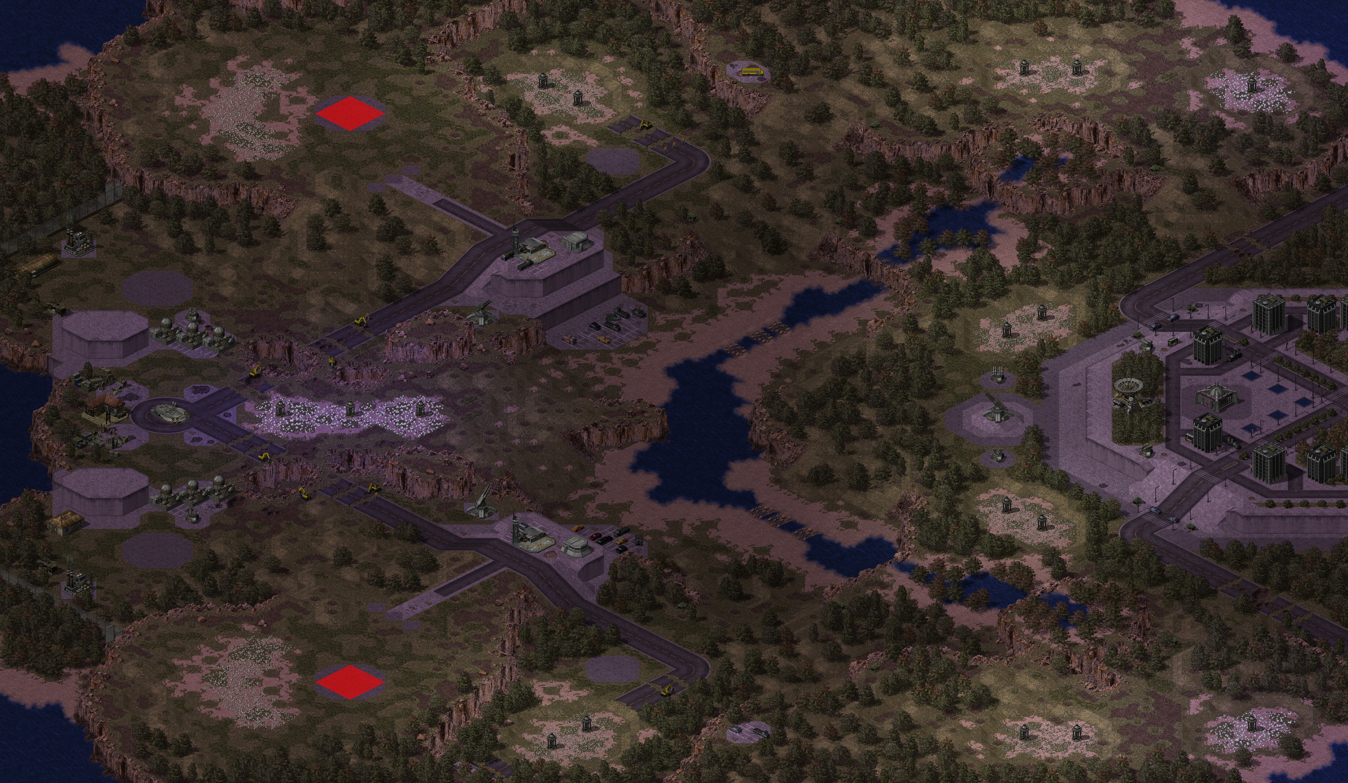 Rendered map: Closed Wide Open