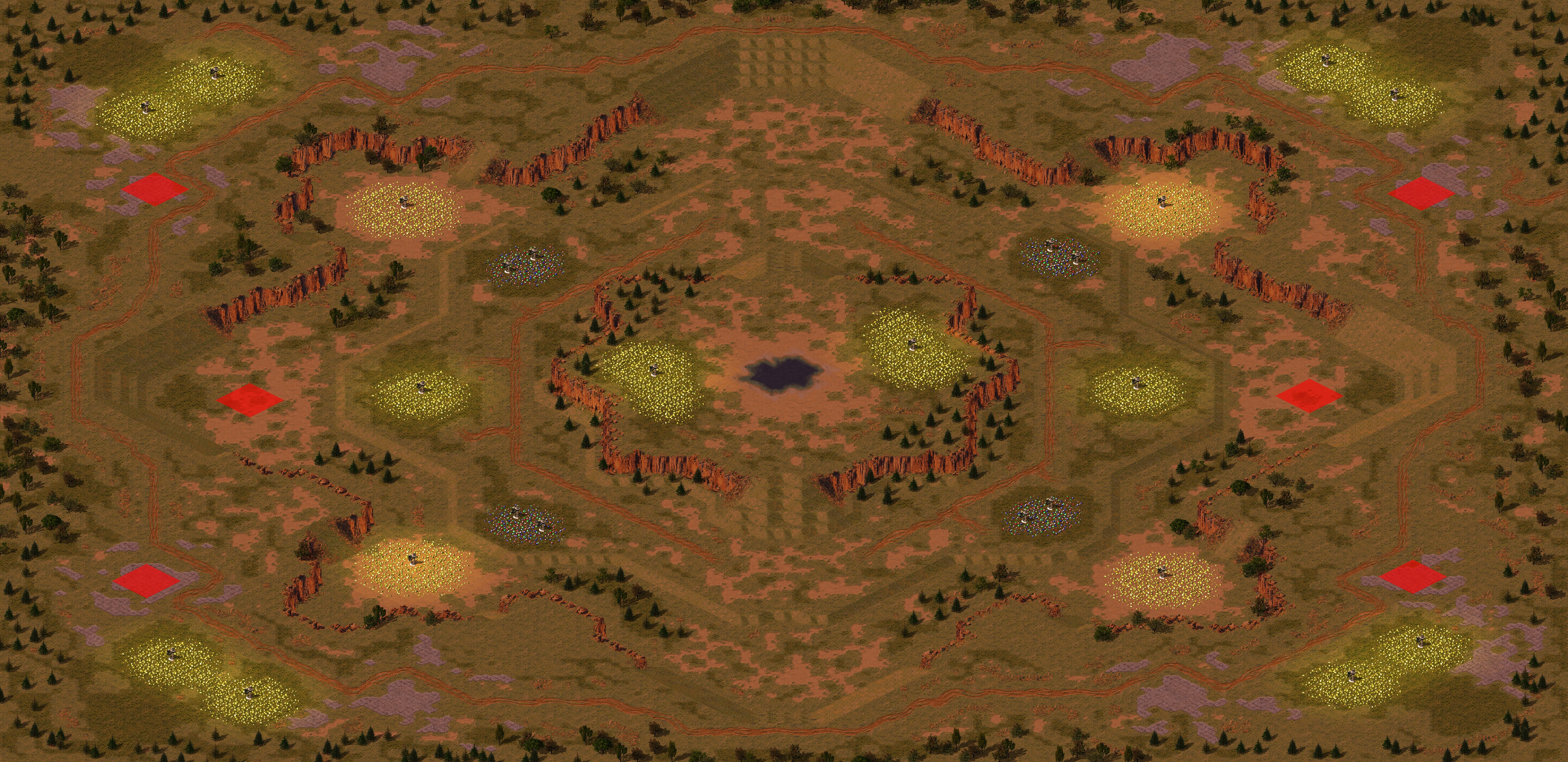 Rendered map: 星际黄昏(3v3) - 赛事专用